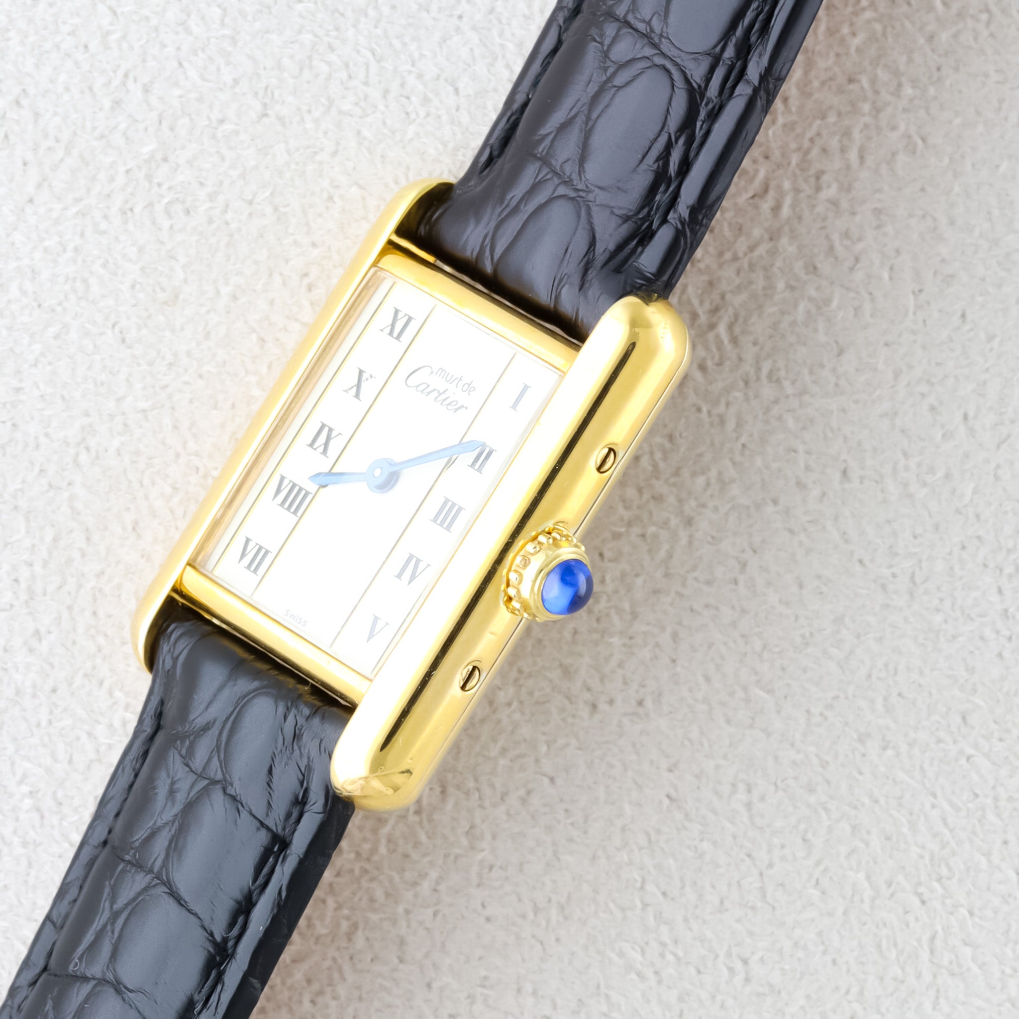 Cartier Must Tank Small Straight Roman Numerals