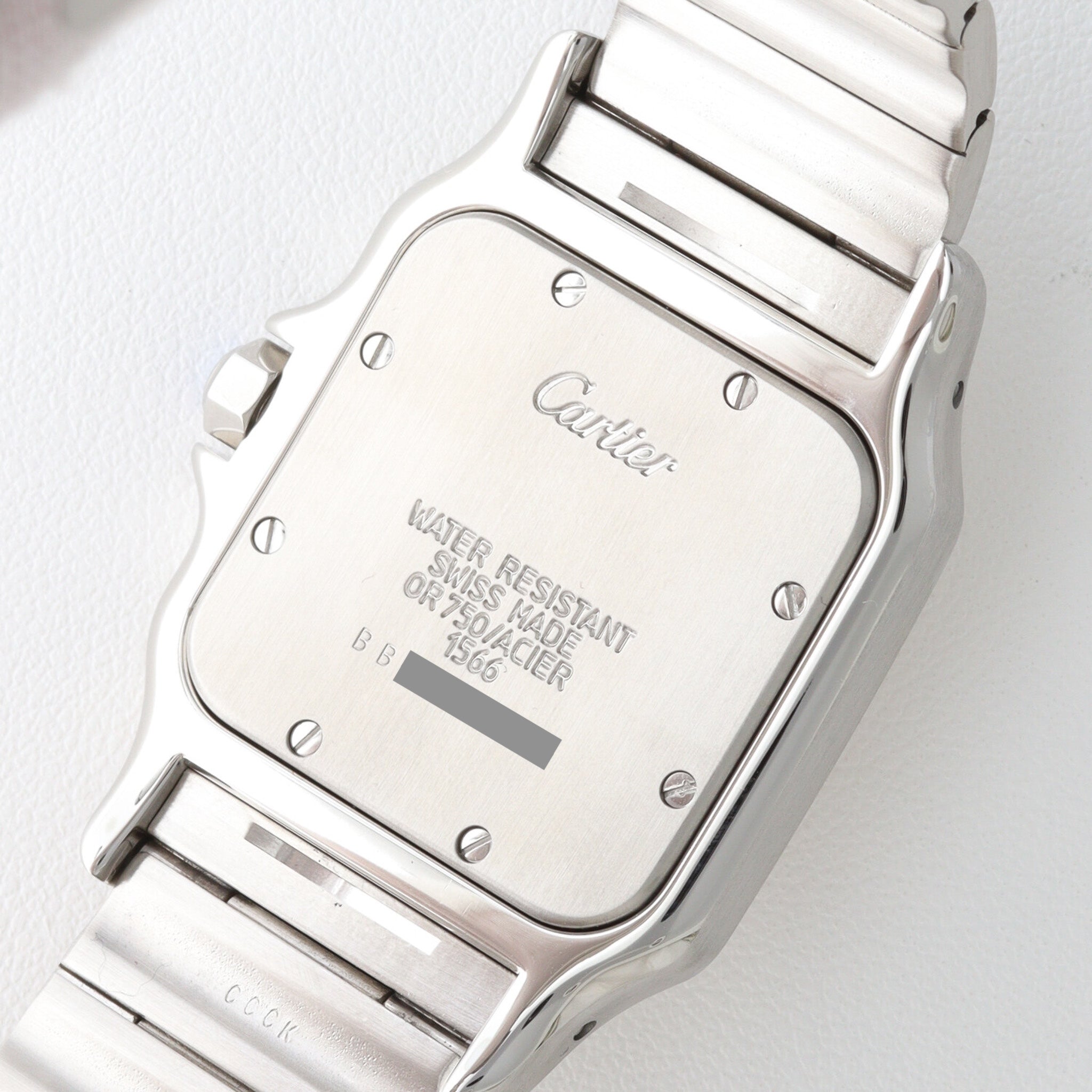Cartier Santos Galbée LM Quartz Two-Tone Gray Dial
