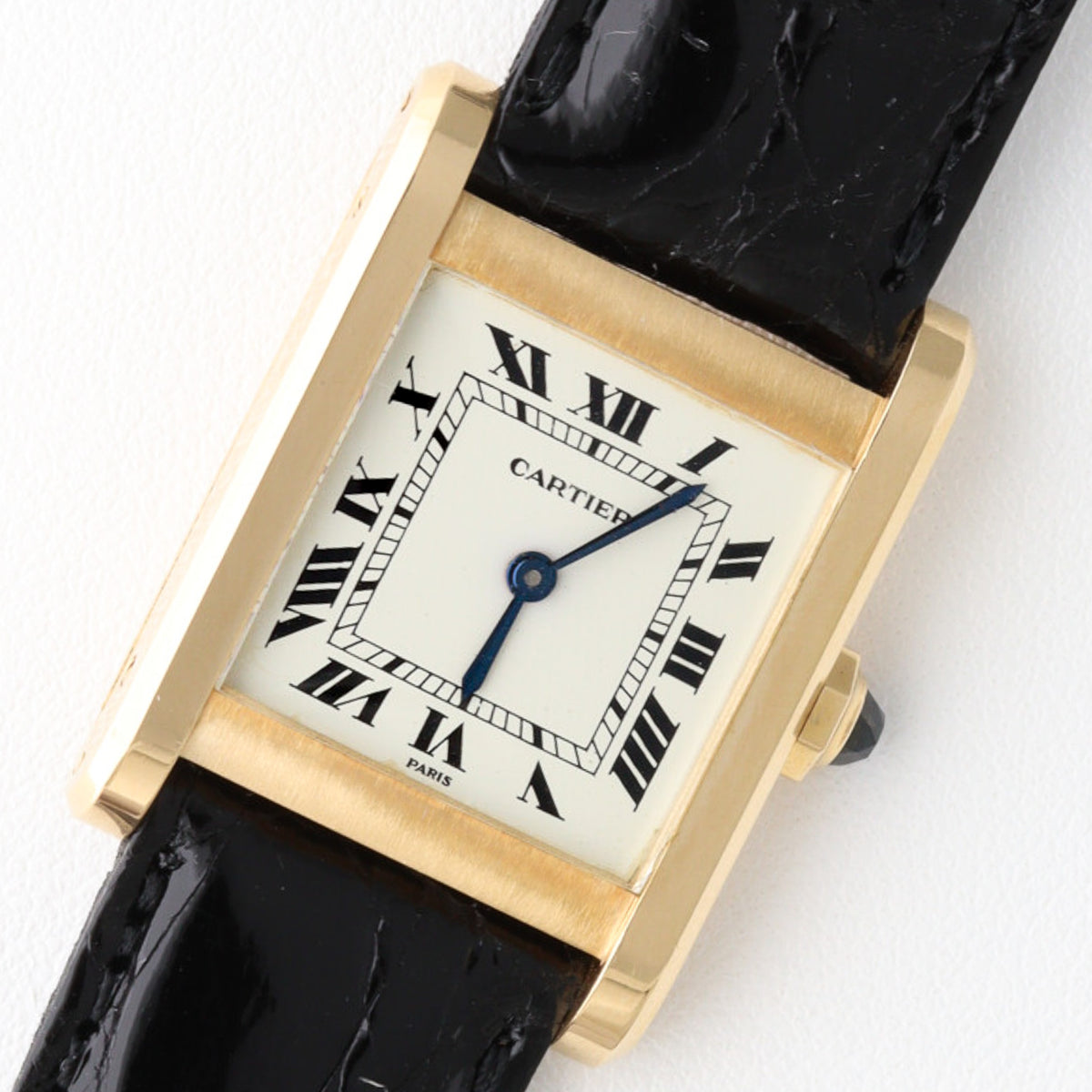 Cartier Tank Normale Large PARIS Dial Manual-Winding Ref.78092 No Cracks Excellent Condition