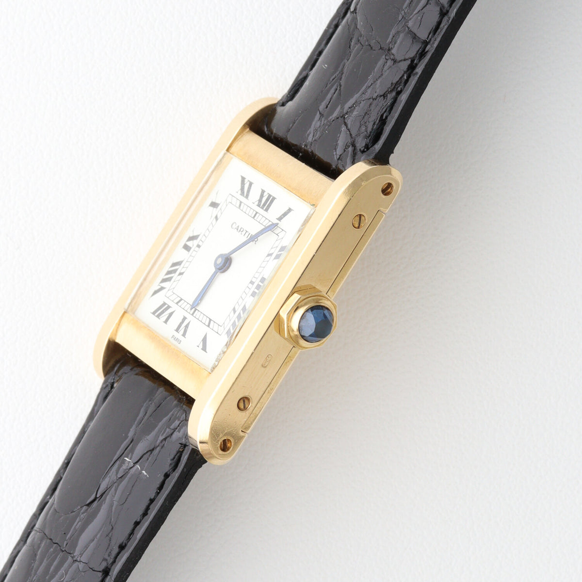 Cartier Tank Normale Large PARIS Dial Manual-Winding Ref.78092 No Cracks Excellent Condition