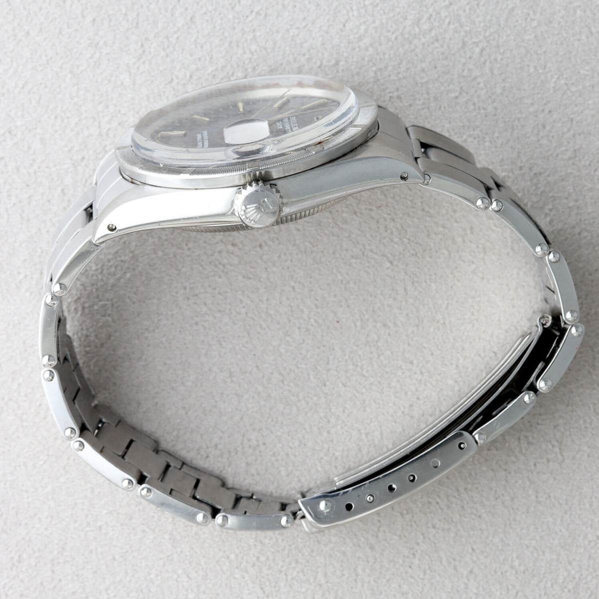 Rolex Oyster Perpetual Date with Aged Blue Dial