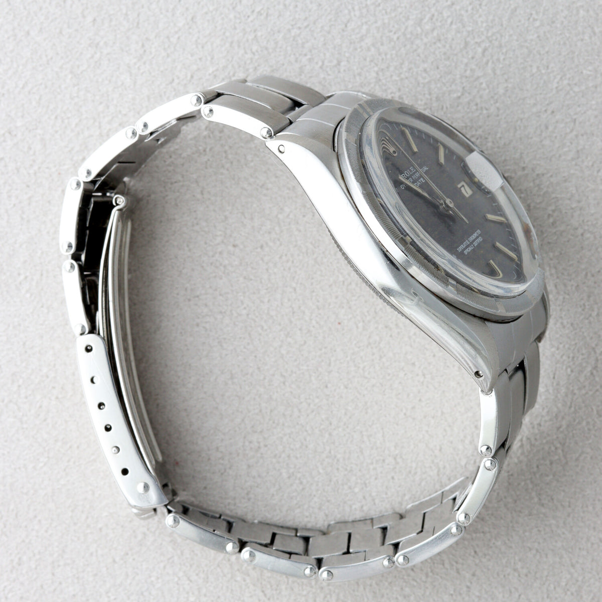 Rolex Oyster Perpetual Date with Aged Blue Dial