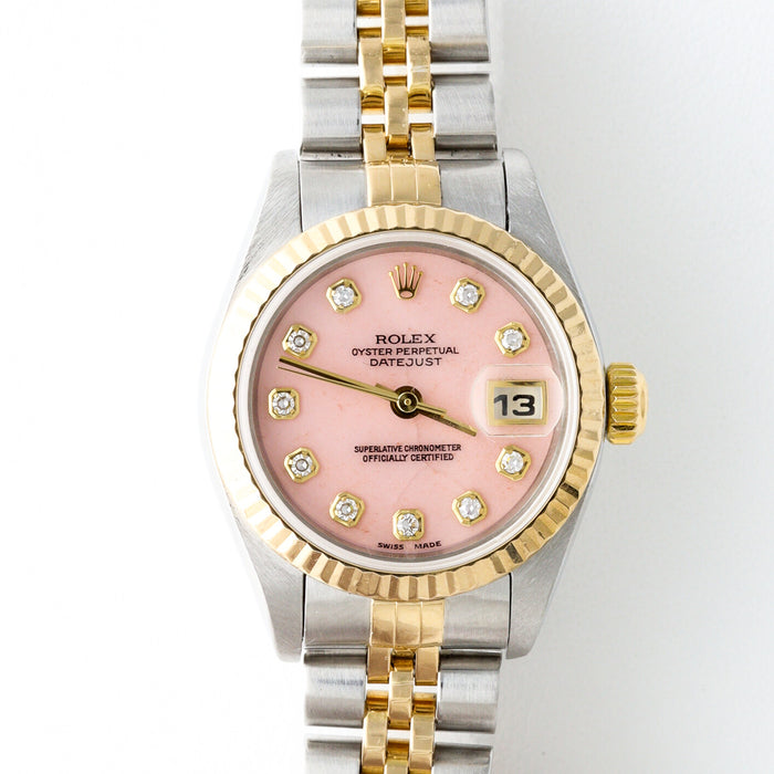 Rolex Datejust Pink Opal Dial Two-Tone Watch