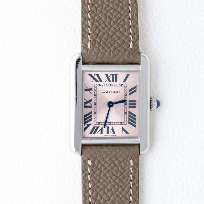 Cartier / Tank Solo / Stainless Steel / タンクソロ SM ピンク文字盤