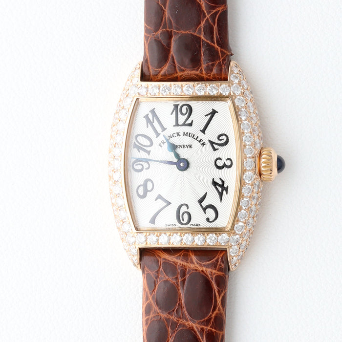 Franck Muller / Pink Gold / Franck Muller Tonneau Genuine Diamond PG