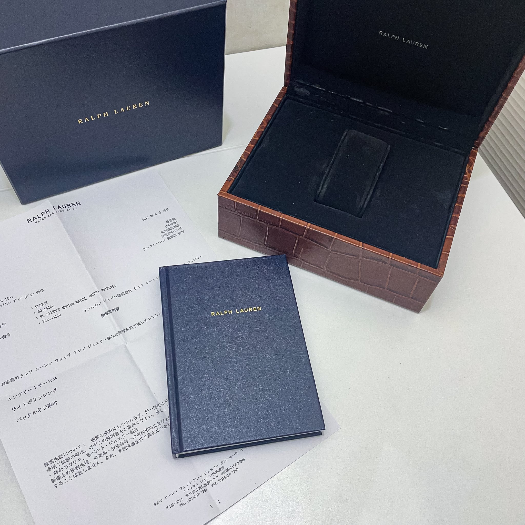 RALPH LAUREN スティラップ ローズゴールド