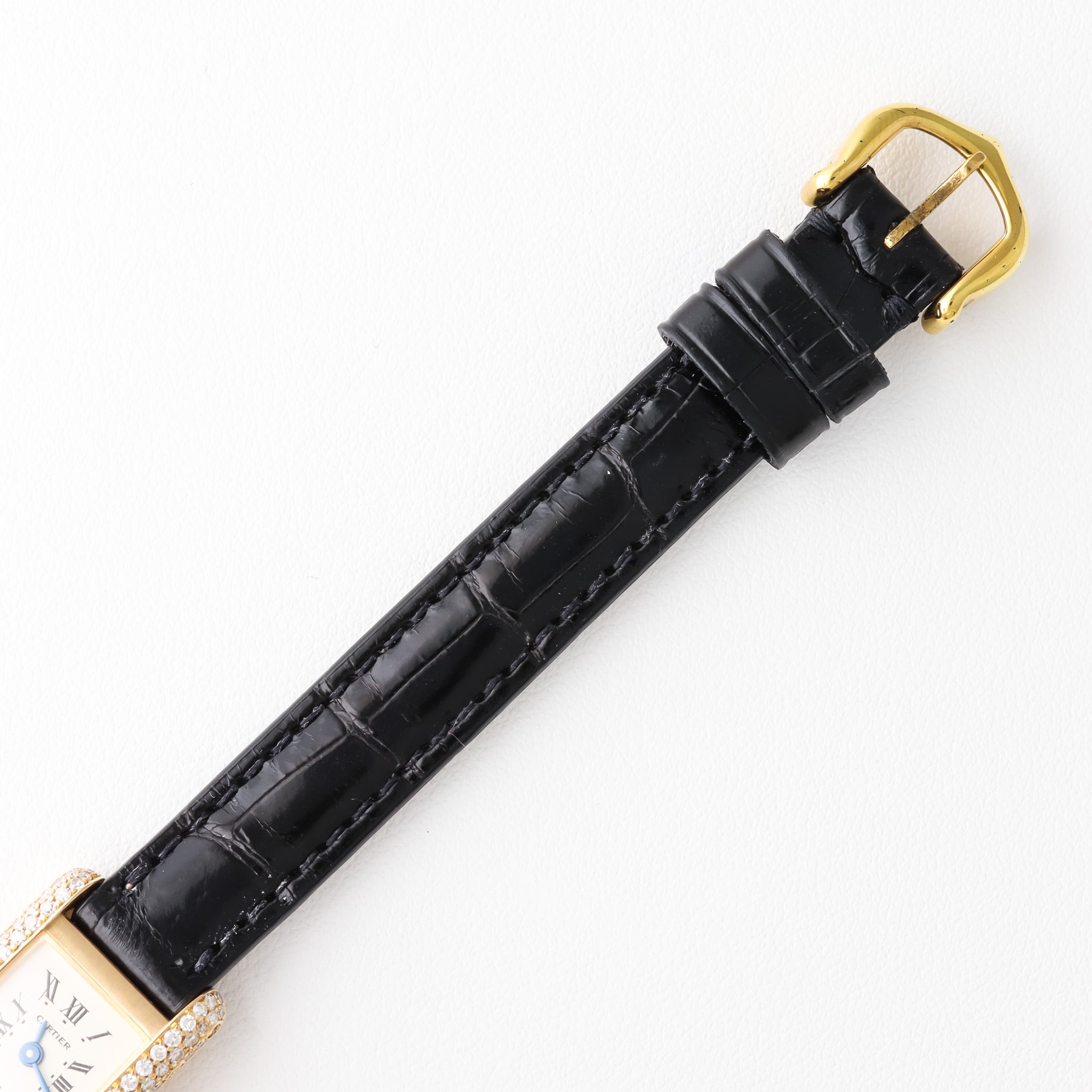 Tank Louis / Mini/ Diamond yellow gold / strap タンクルイ ミニ ダイヤ