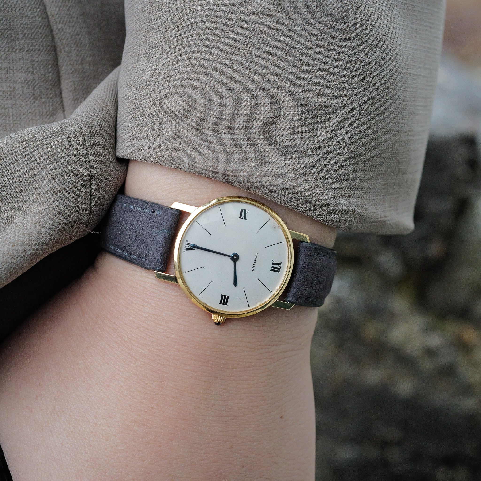 カルティエ ロンド  ルクルトムーブメント 1970年代  PARIS dial Cal.838