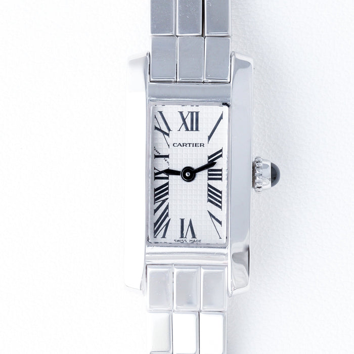 Cartier / Tank Allongee /  Quartz / White Gold / ラニエール タンクアロンジェ WG ブレス