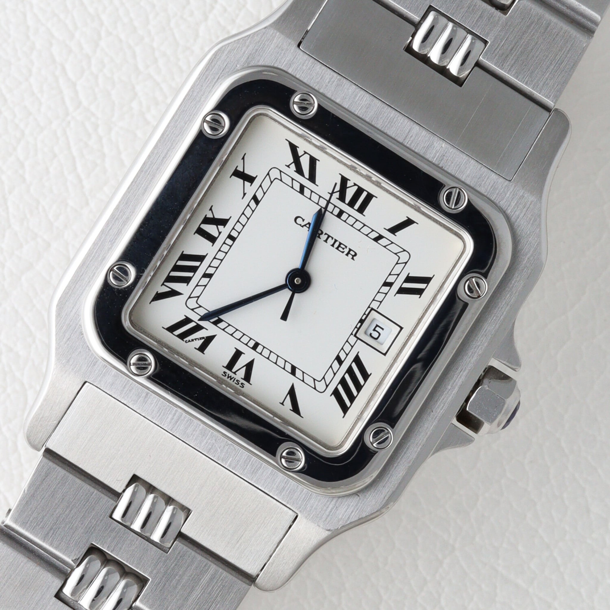 カルティエ サントスガルべLM ref.2960 ゴドロン SS AT