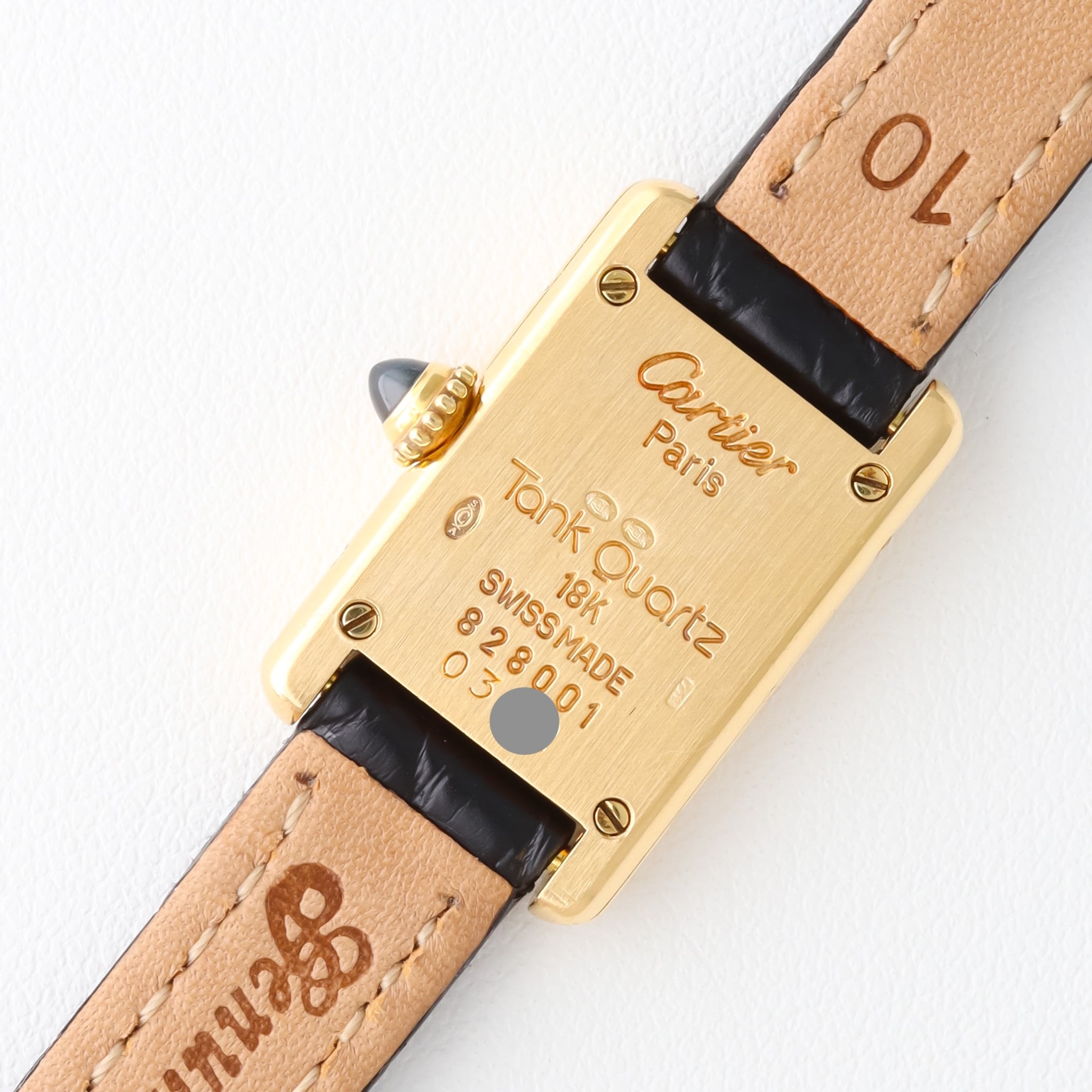 Tank Louis / Mini / yellow gold / Black strap タンクルイ ミニ