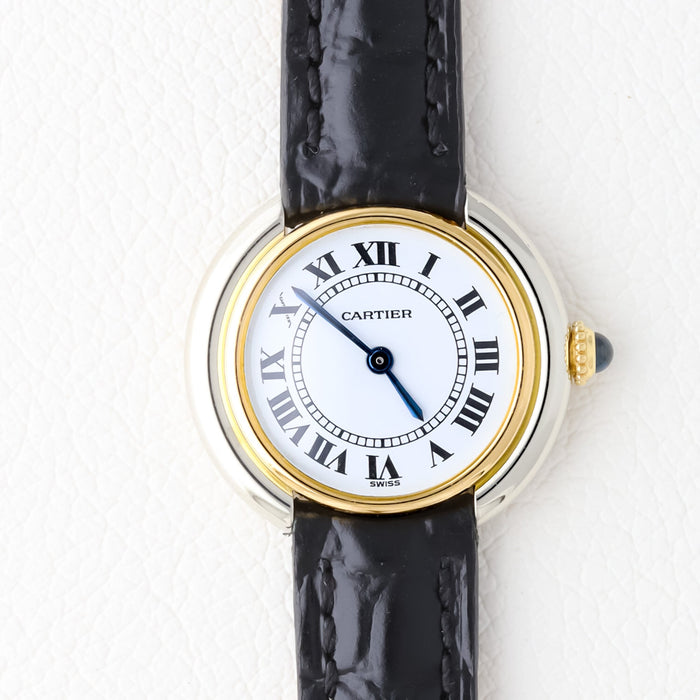 Cartier Vendôme Ellipse Small WG YG Leather