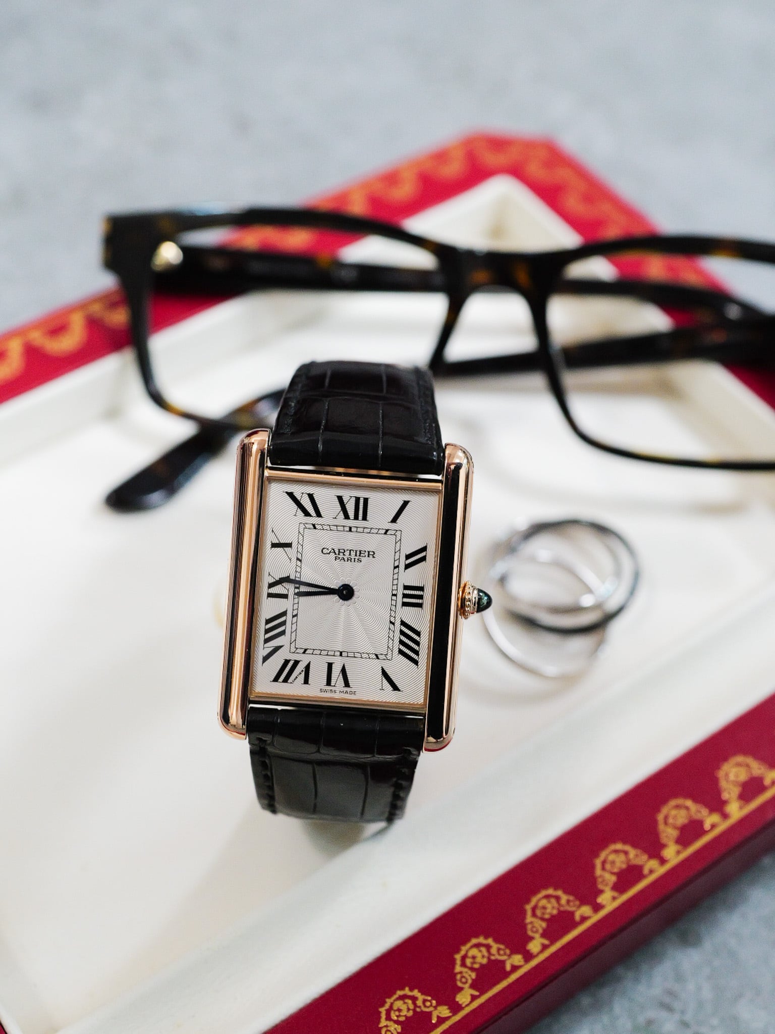 カルティエ タンクルイXL  Ref.W1551451 手巻き裏スケ CPCP Collection Privee Cartier Paris