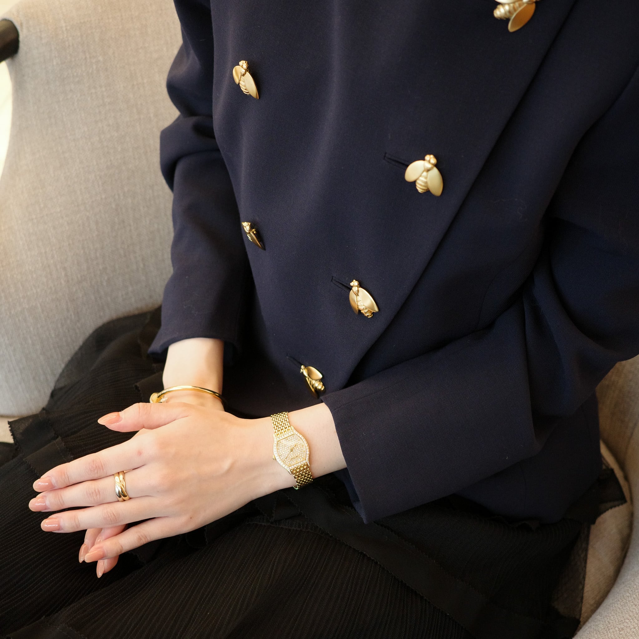 Tortue / SM / yellow gold / Diamonds dial＆case / トーチュ