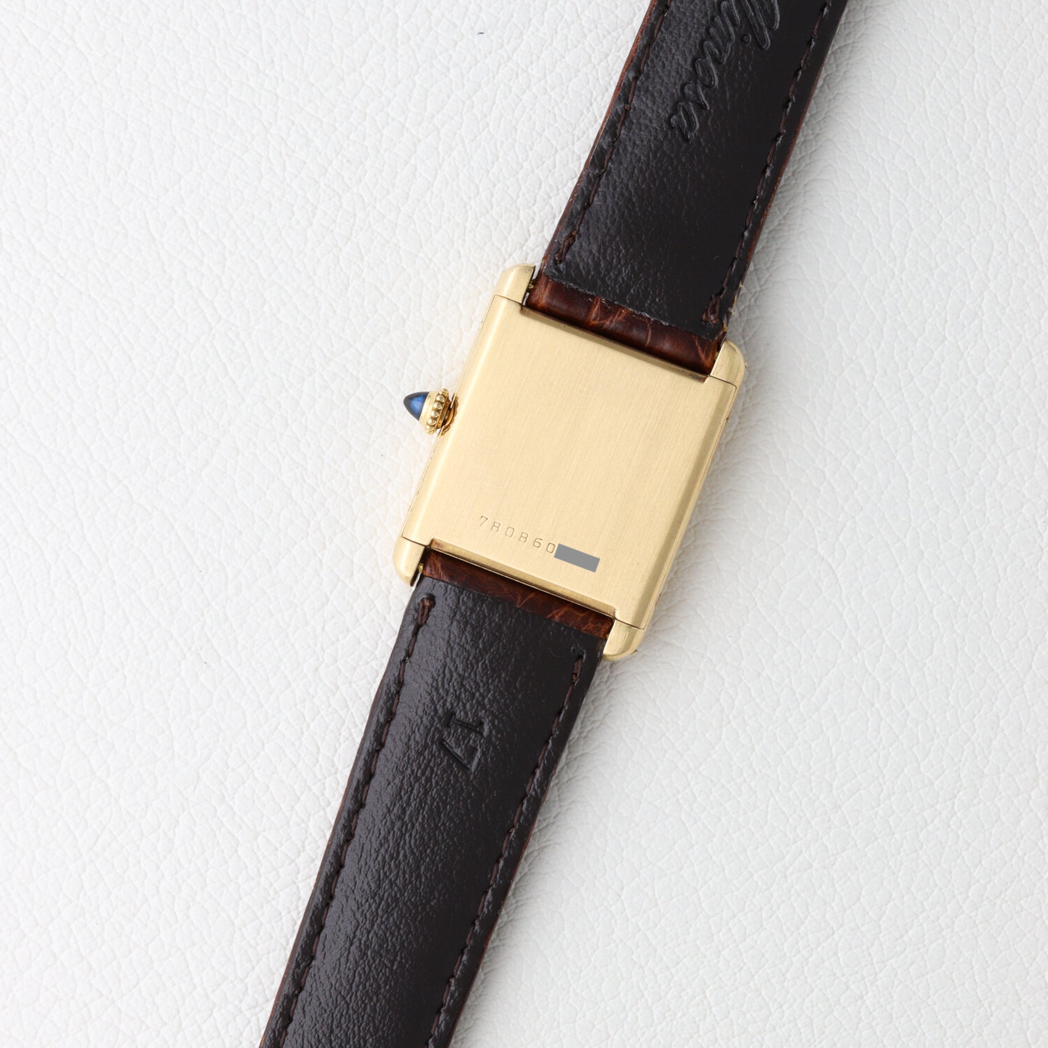 カルティエ タンクルイ 初期ロット LM PARIS文字盤 手巻き ref.78086 ノークラック