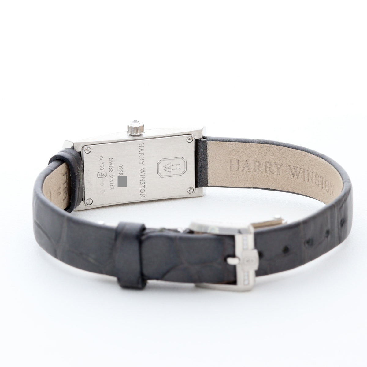 ハリーウィンストン アベニュー Cミニ ムーンウェイズ ホワイトゴールド ダイヤモンド 純正ストラップ＆バックル