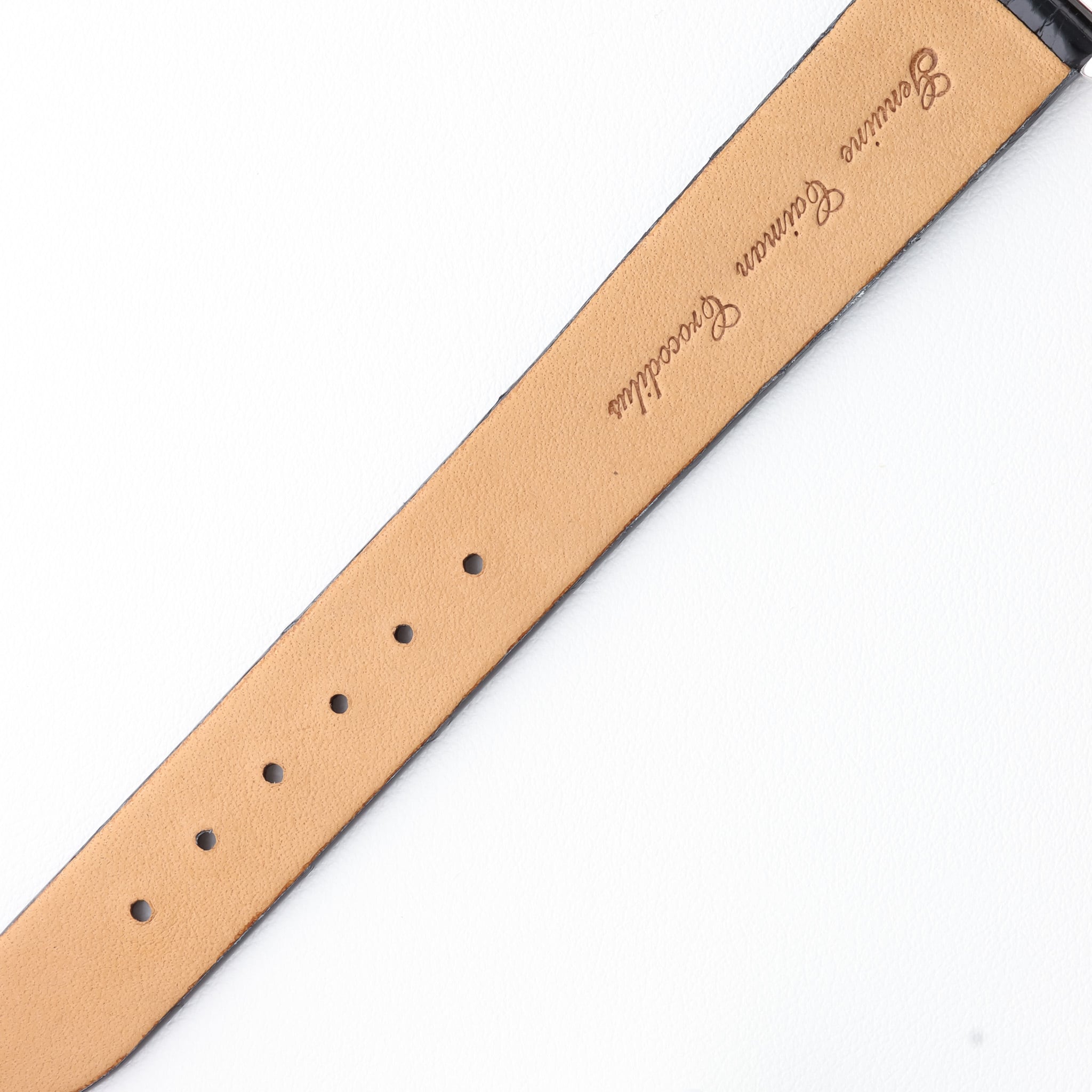 カルティエ マストタンク MM ブルー文字 とびローマン レザー