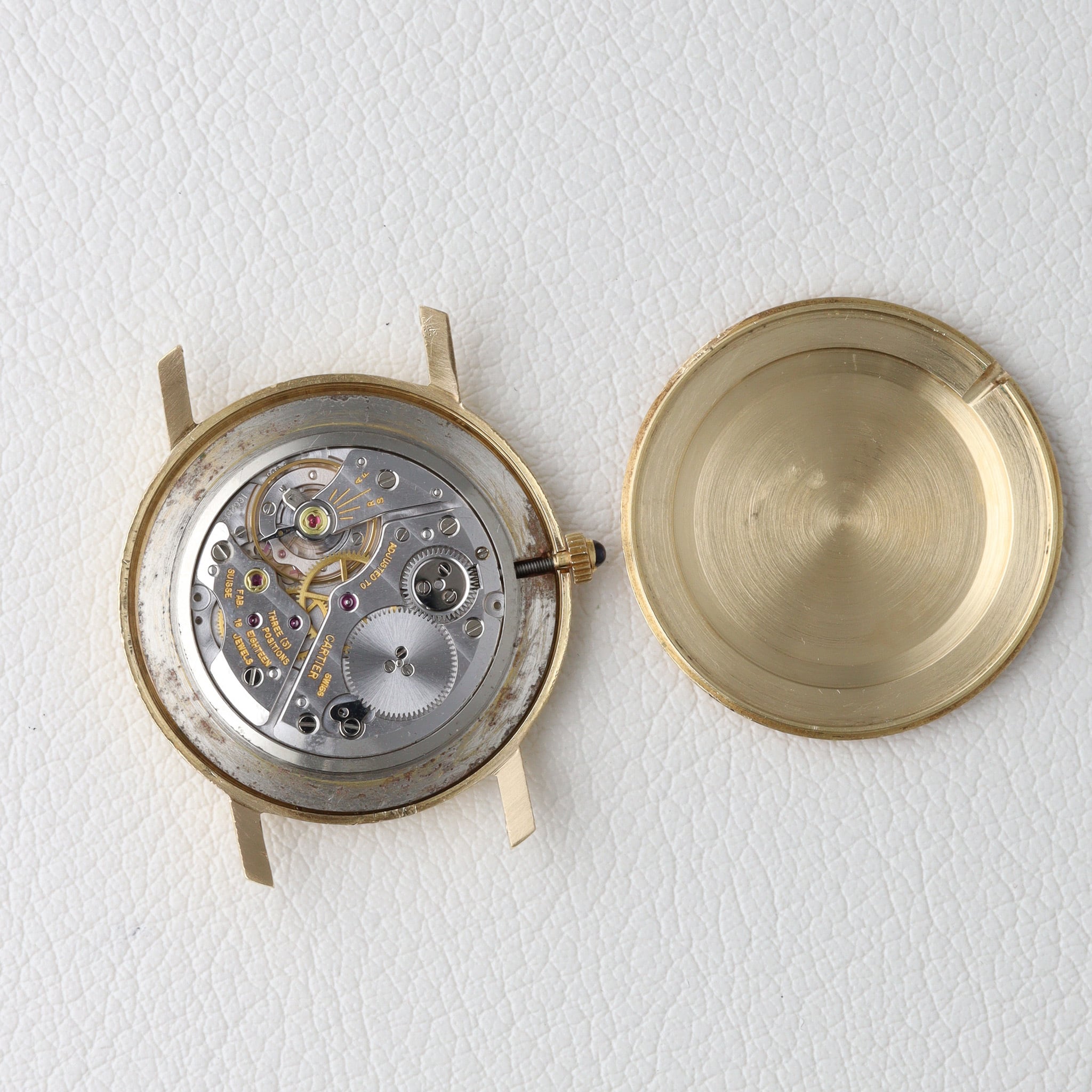 カルティエ ロンド  ルクルトムーブメント 1970年代  PARIS dial Cal.838