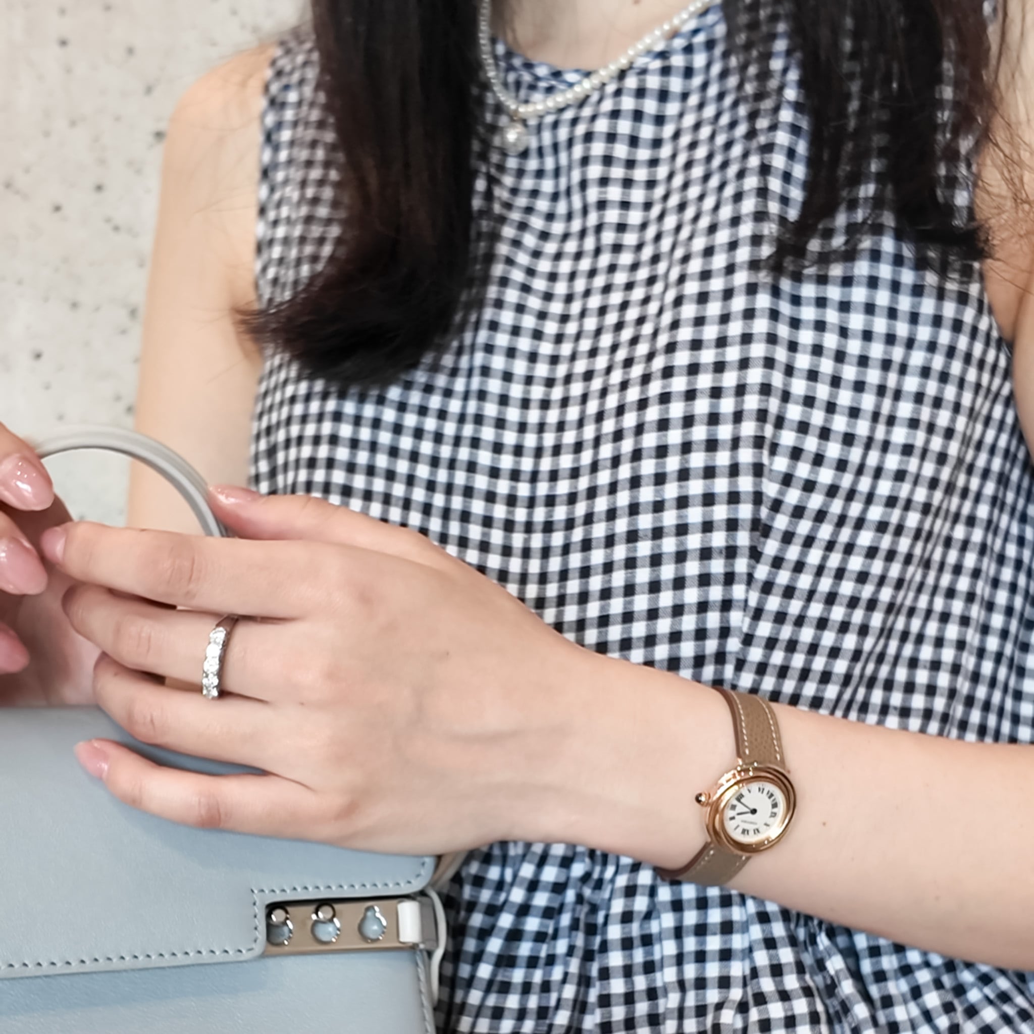 カルティエ ラウンドトリニティ 金無垢
