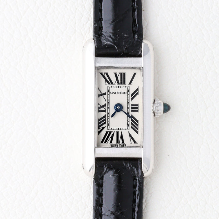 Cartier Tank Allongée WG Leather