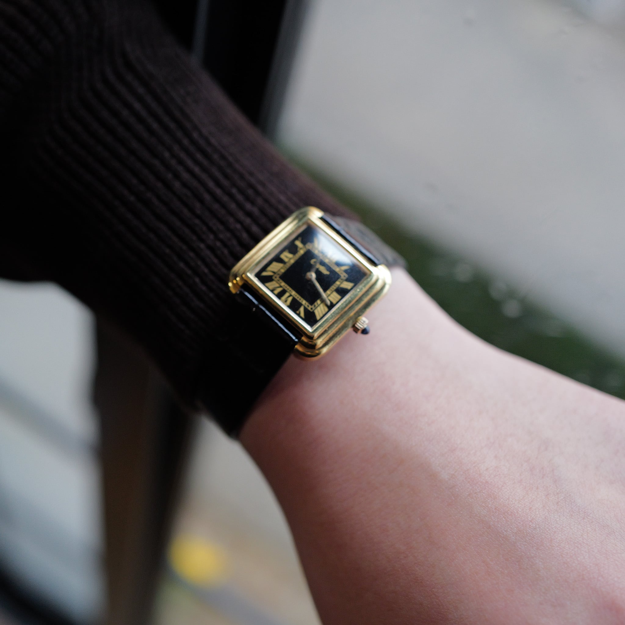 カルティエ ステップドタンク ボーイズ Ref.5512117 黒文字盤