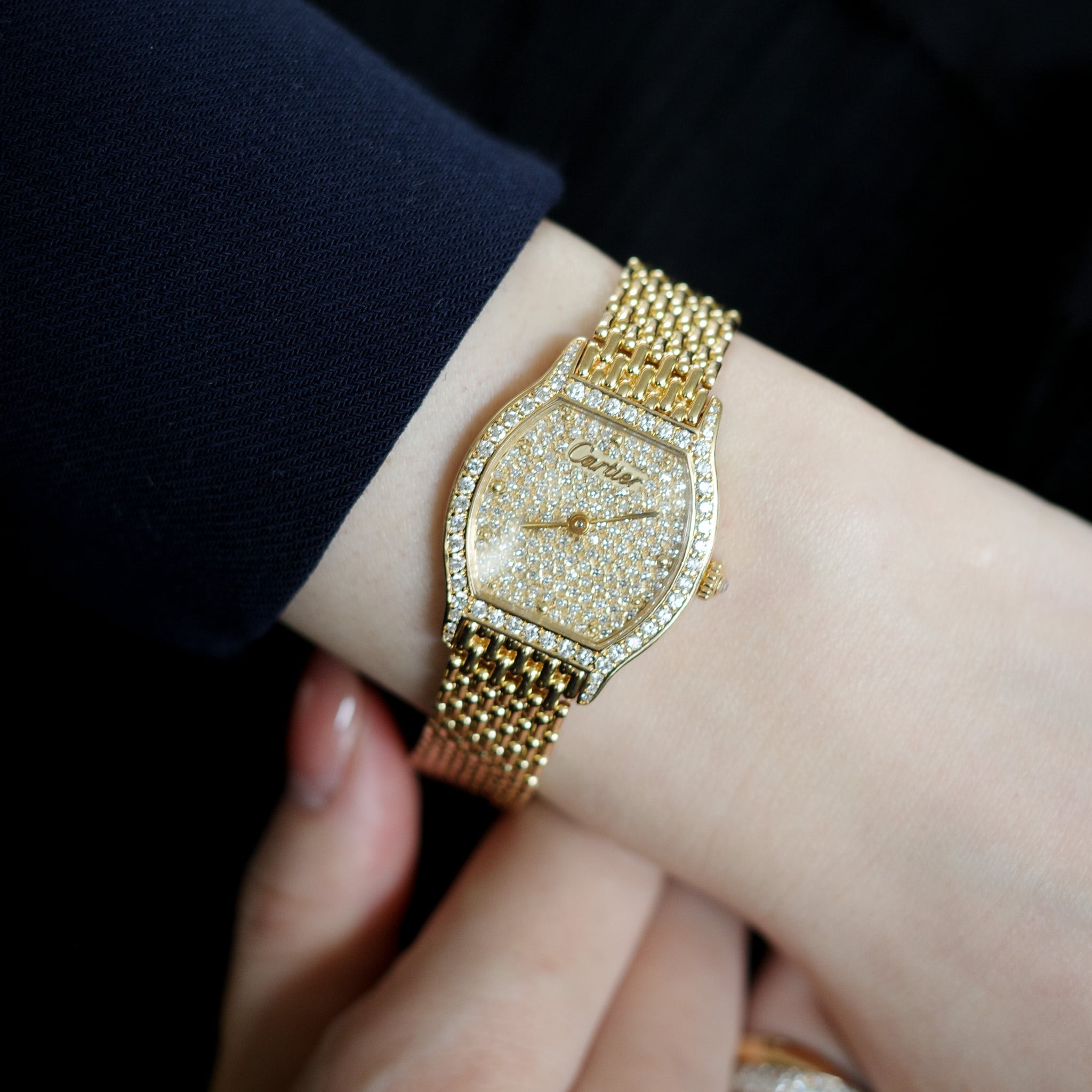 Tortue / SM / yellow gold / Diamonds dial＆case / トーチュ