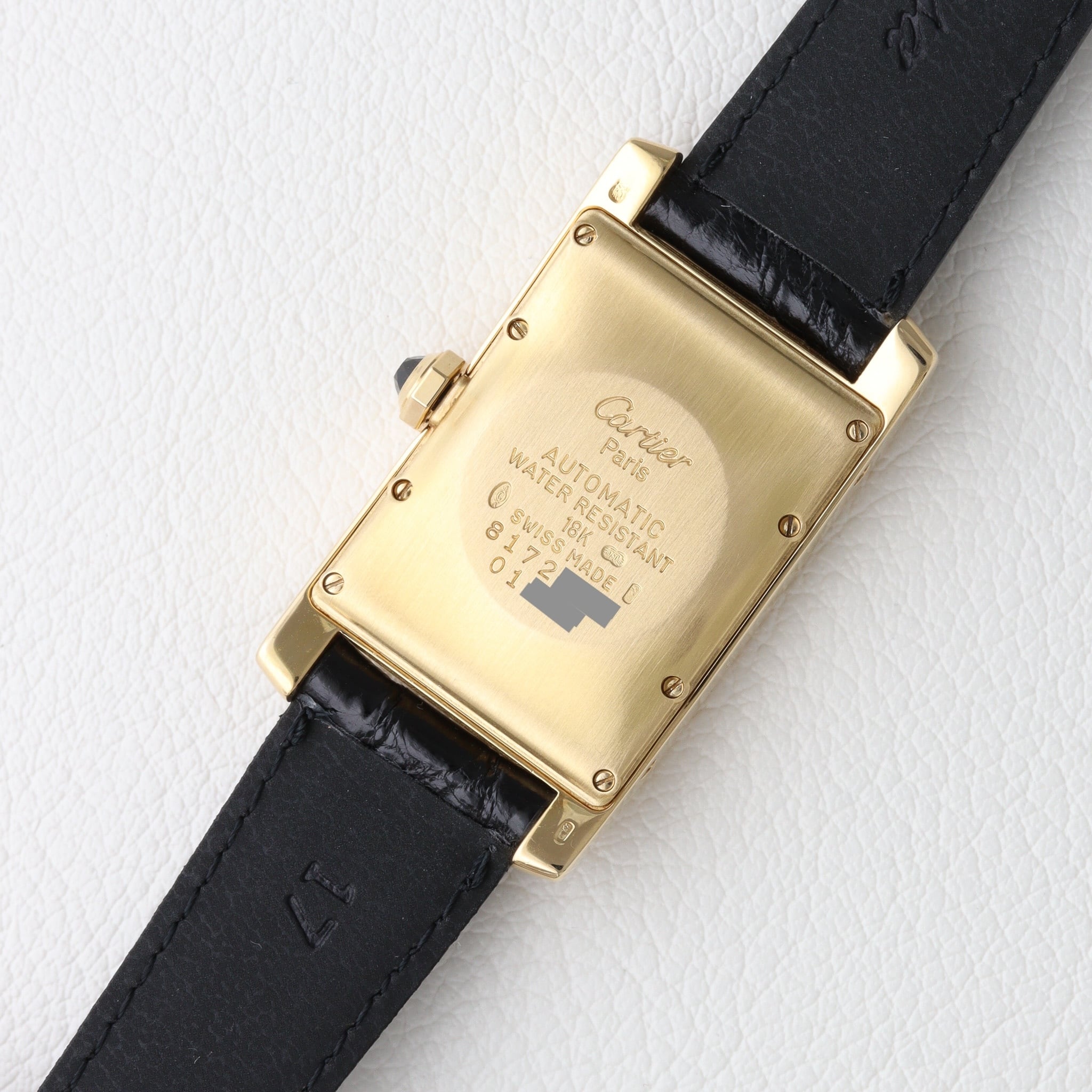 カルティエ タンクアメリカン  自動巻き YG　W2600851