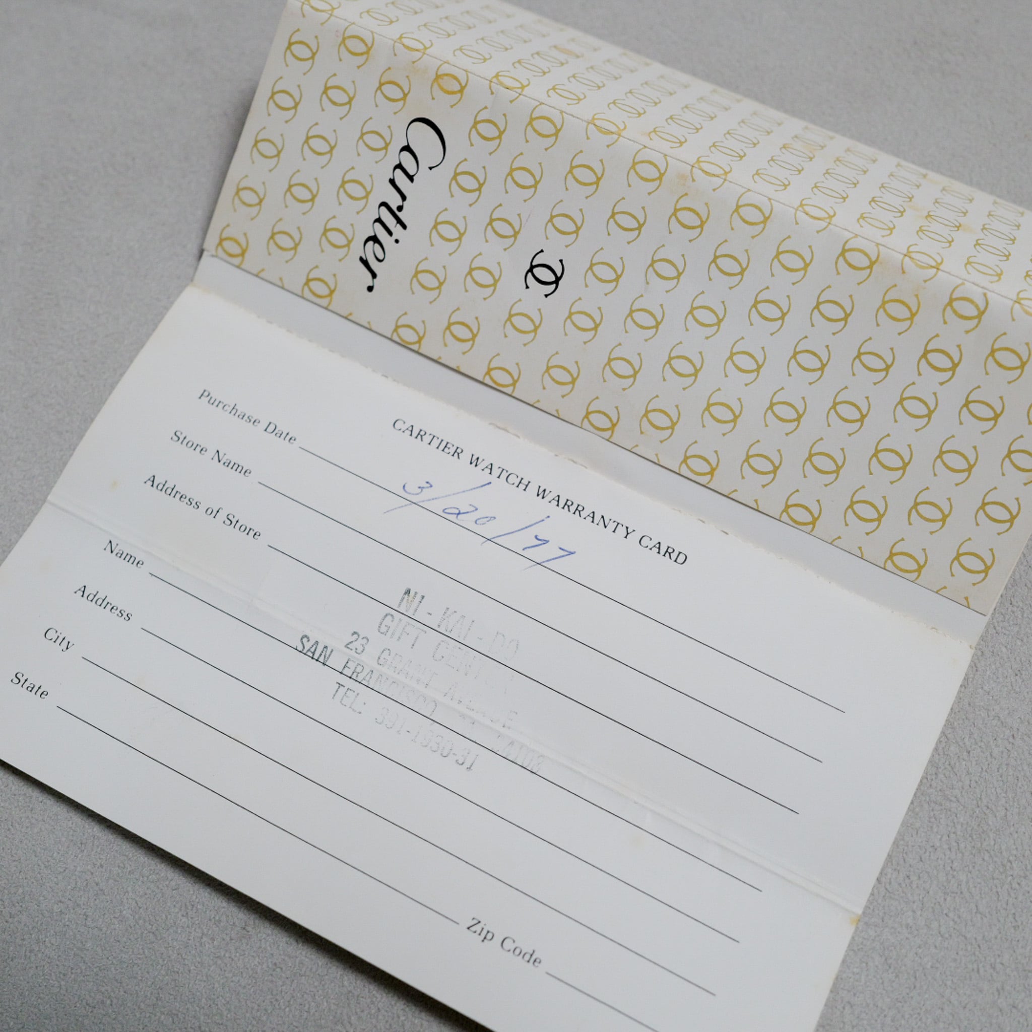 デットストック級 カルティエ プレマストタンク LM 手巻き 箱付き 販売証明書付き
