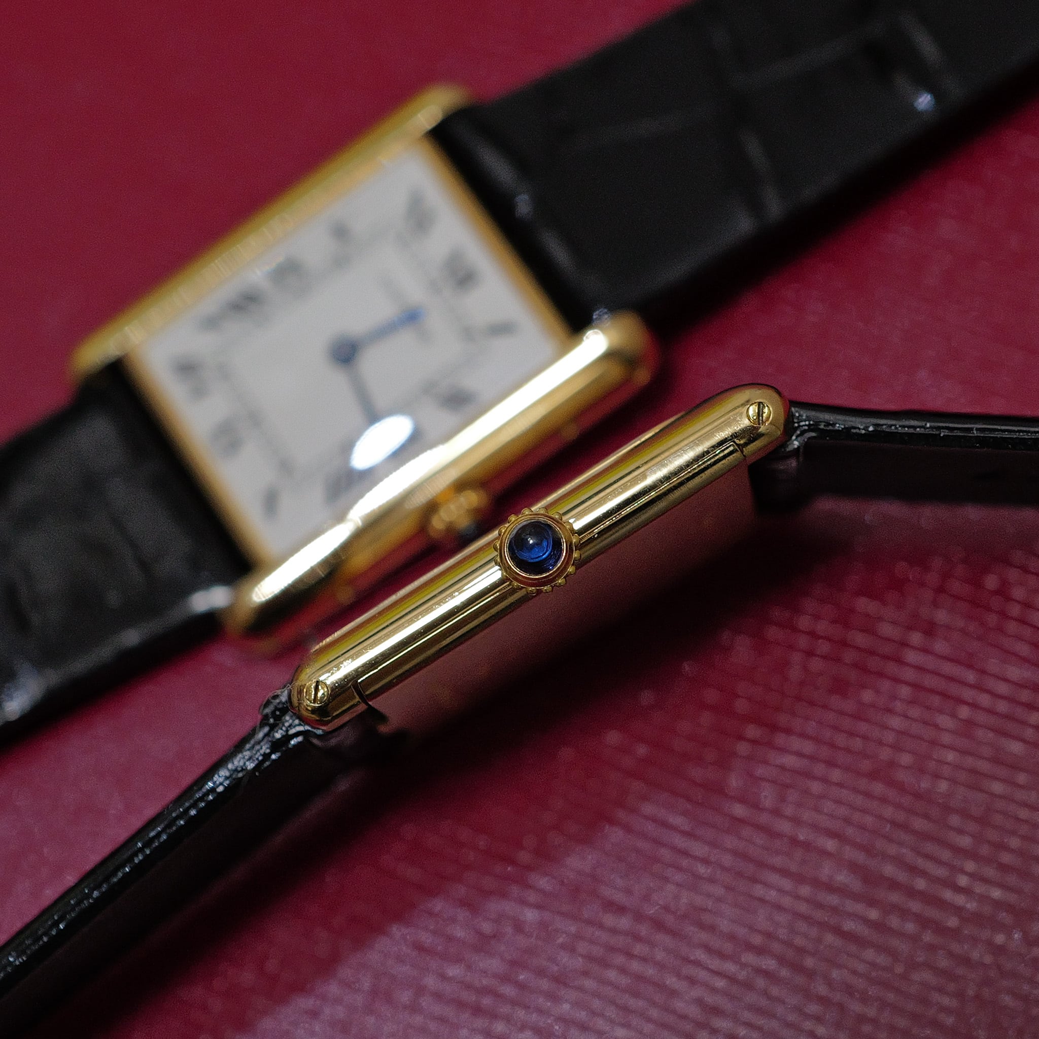 カルティエ タンクルイ LM エクストラフラット PARIS  ref.96019 クラックなし cal.96