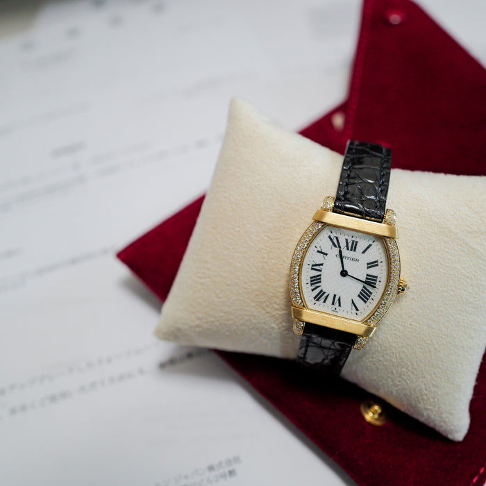 Cartier Tortue Chinoise One-Shot Item YG Diamond Leather