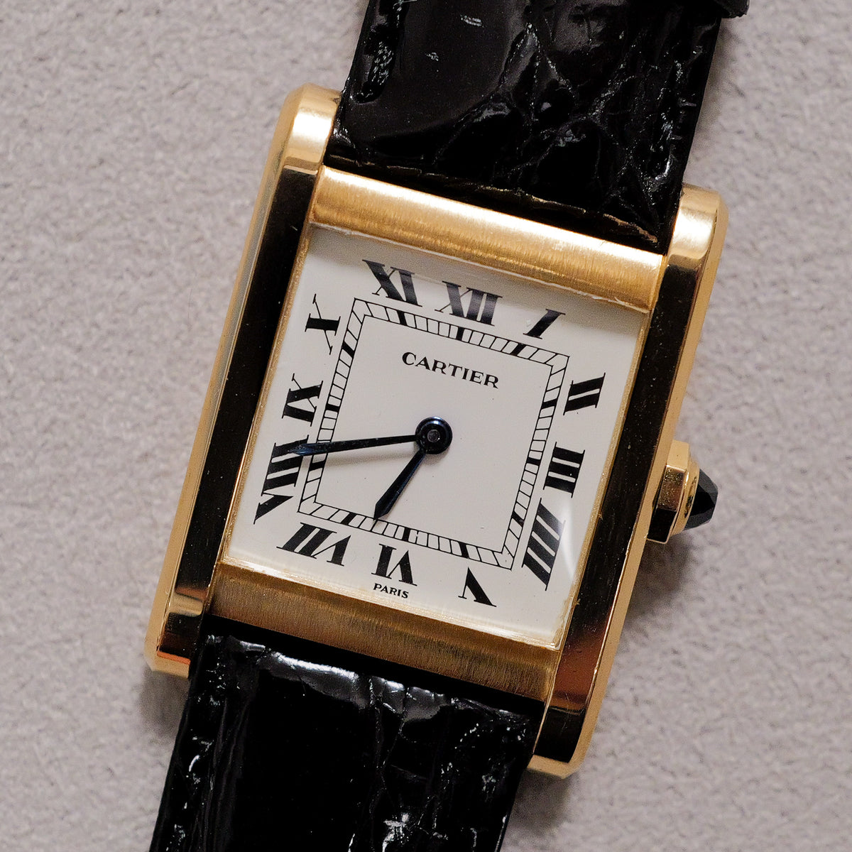 Cartier Tank Normale Large PARIS Dial Manual-Winding Ref.78092 No Cracks Excellent Condition