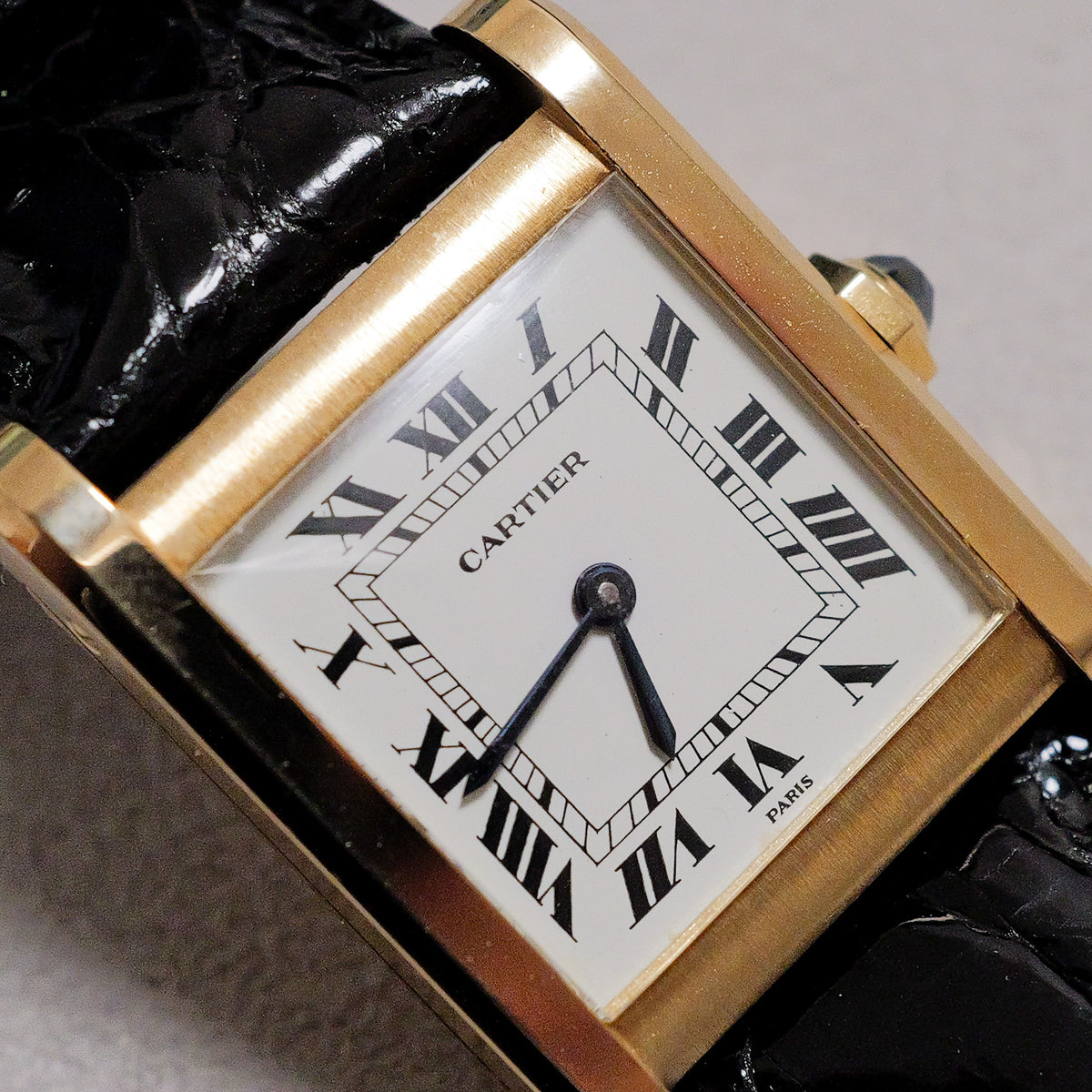 Cartier Tank Normale Large PARIS Dial Manual-Winding Ref.78092 No Cracks Excellent Condition