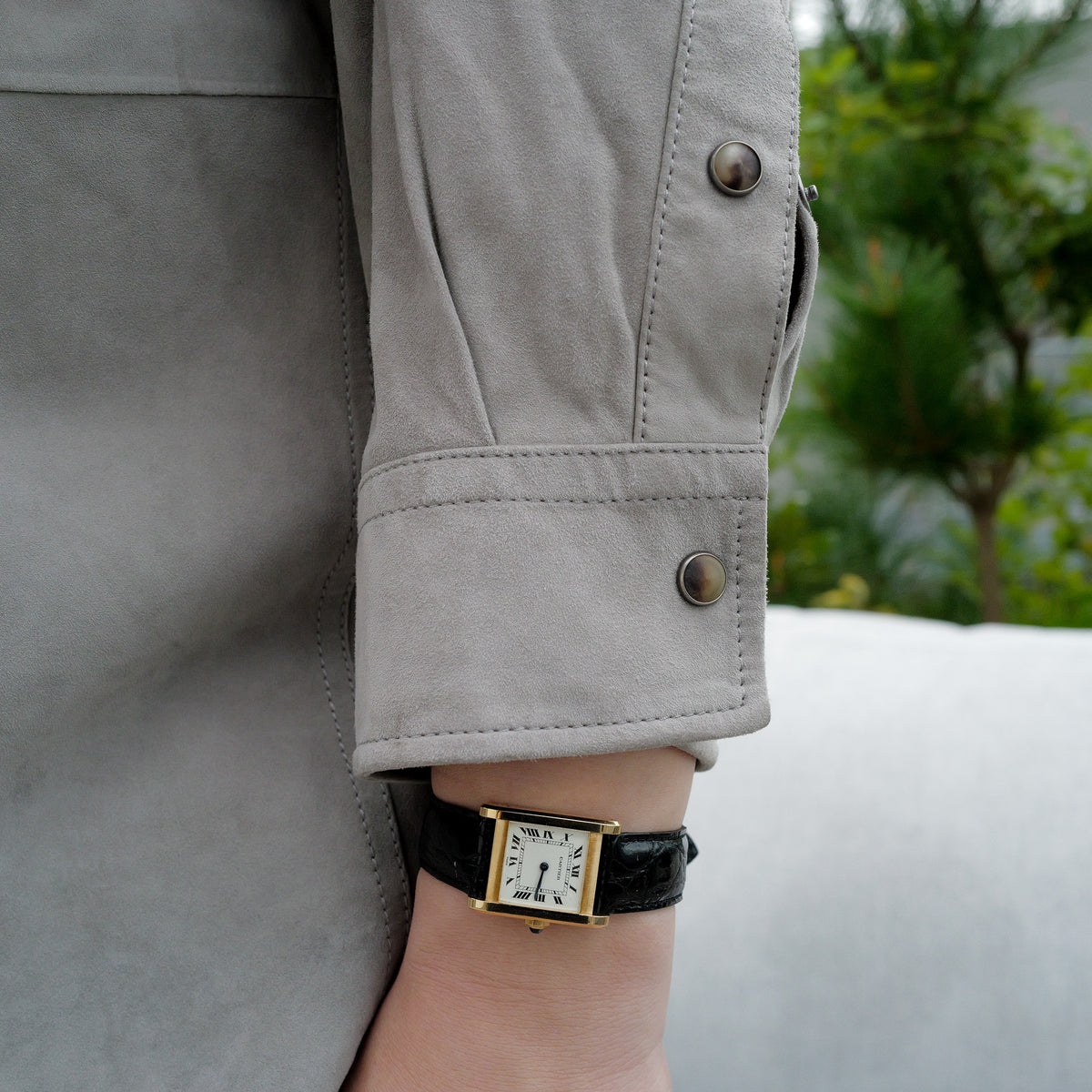 Cartier Tank Normale Large PARIS Dial Manual-Winding Ref.78092 No Cracks Excellent Condition