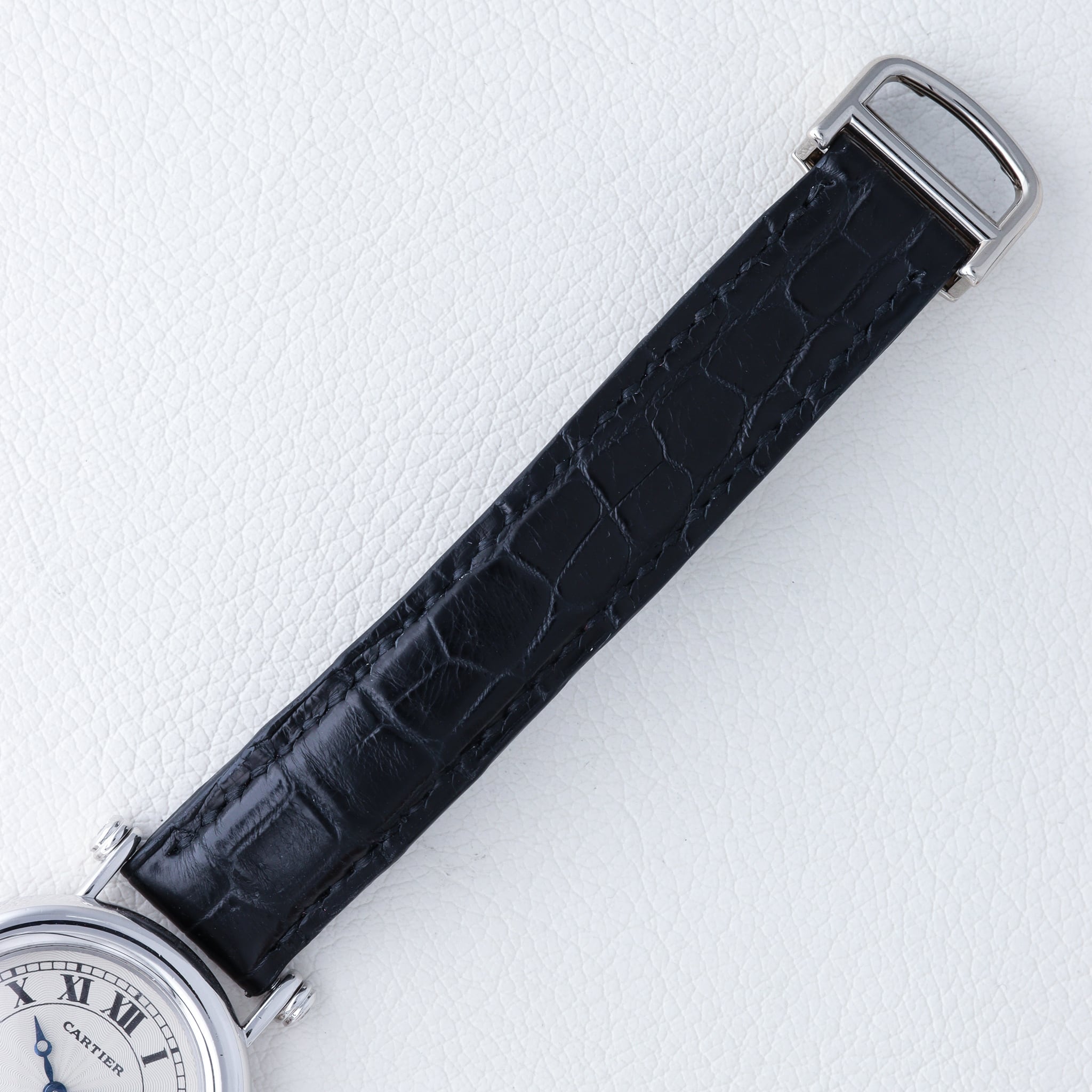 カルティエ ディアボロ LM PT ダイヤ 手巻き