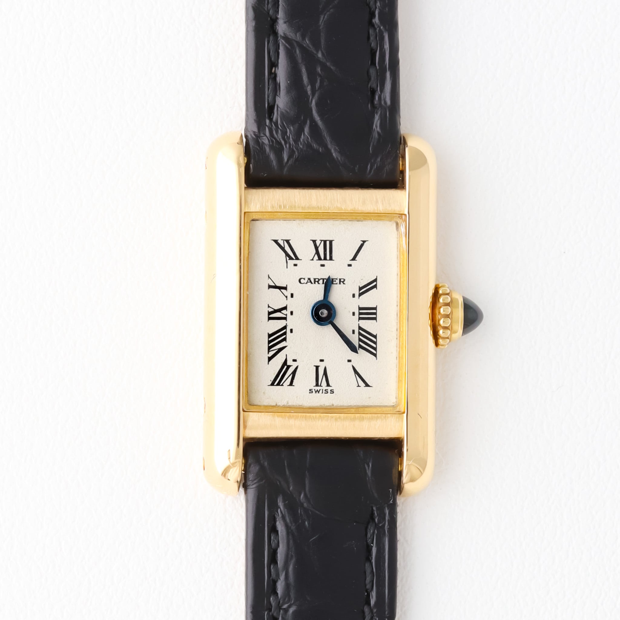 Tank Louis / Mini / yellow gold / Black strap タンクルイ ミニ