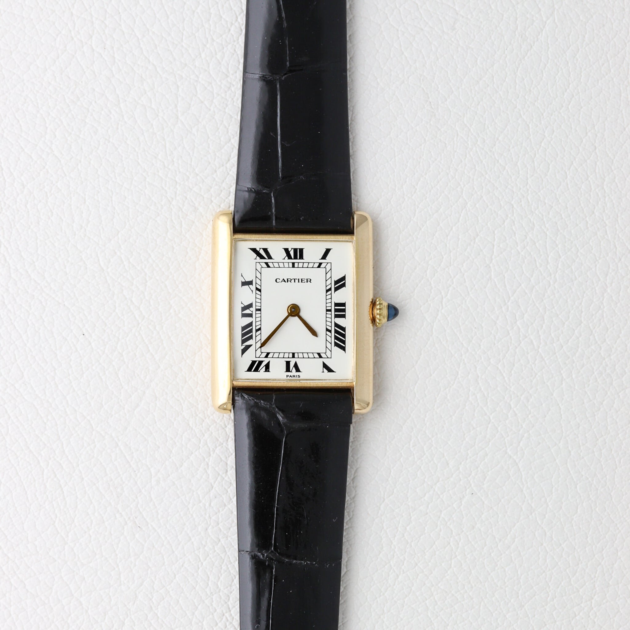カルティエ タンクルイ LM エクストラフラット PARIS  ref.96019 クラックなし cal.96