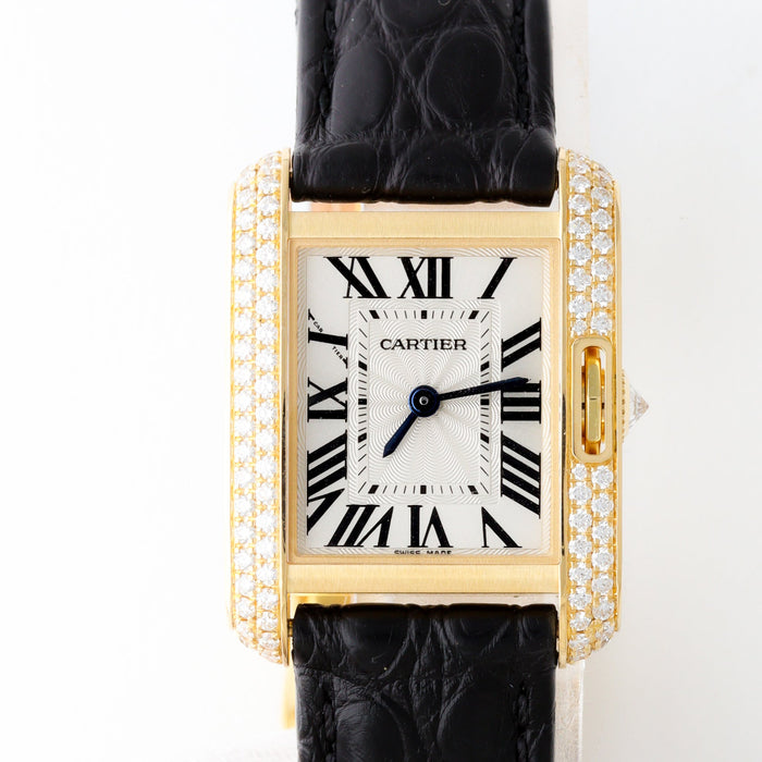Cartier / Tank Anglaise / Quartz / Yellow Gold / タンクアングレーズ YG 純正ダイヤモンド