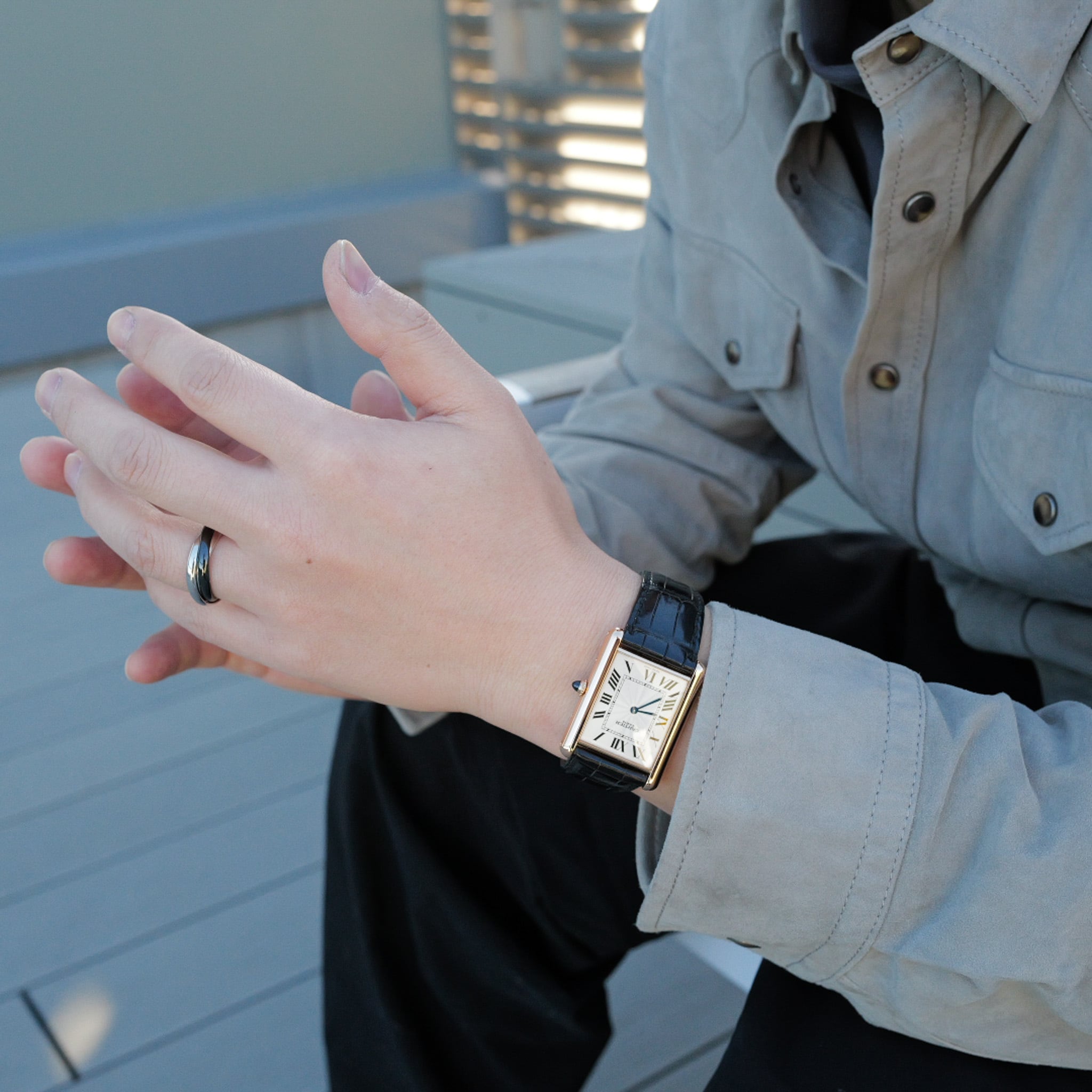 カルティエ タンクルイXL  Ref.W1551451 手巻き裏スケ CPCP Collection Privee Cartier Paris