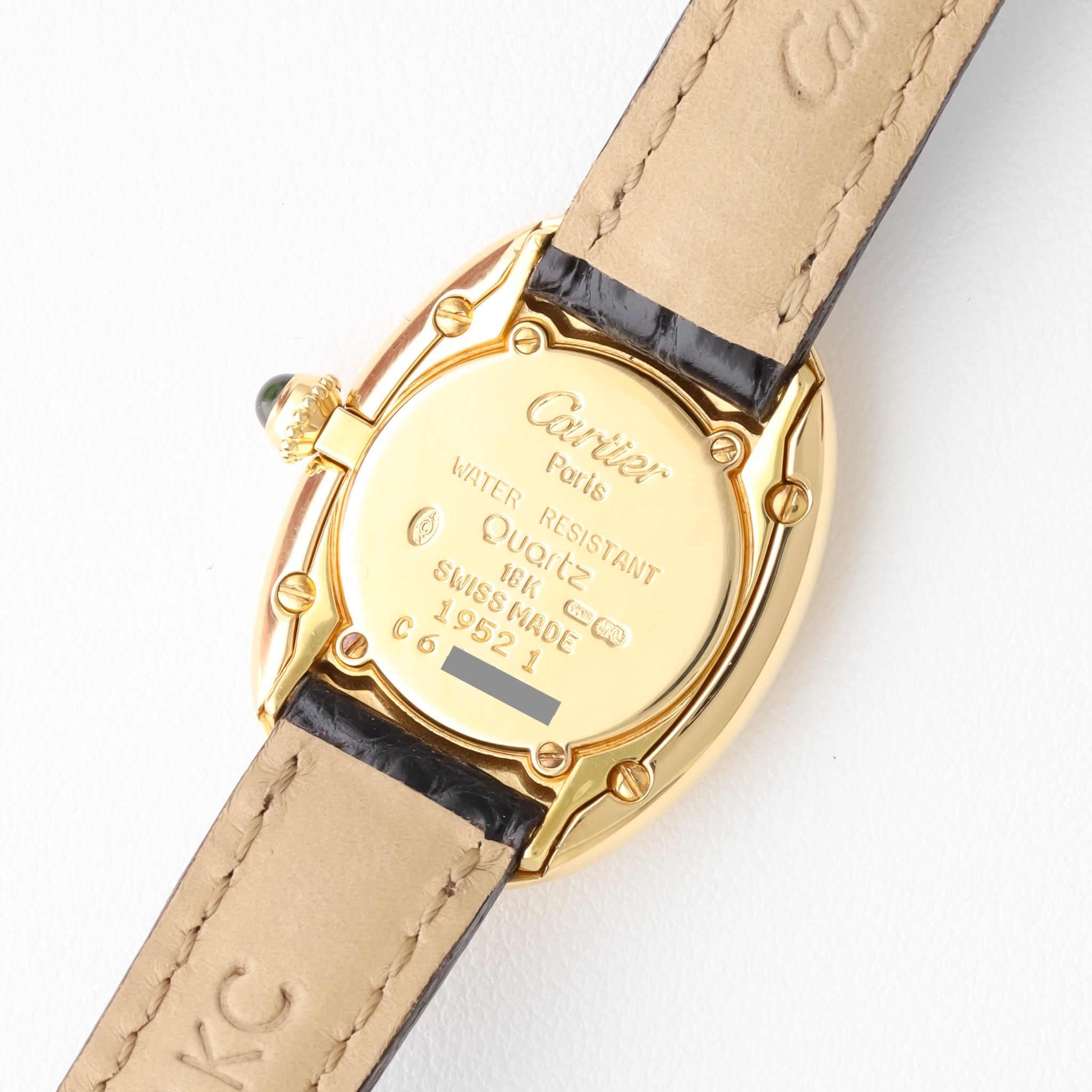 カルティエ ベニュワール SM ゴールド 純正レザーバンド