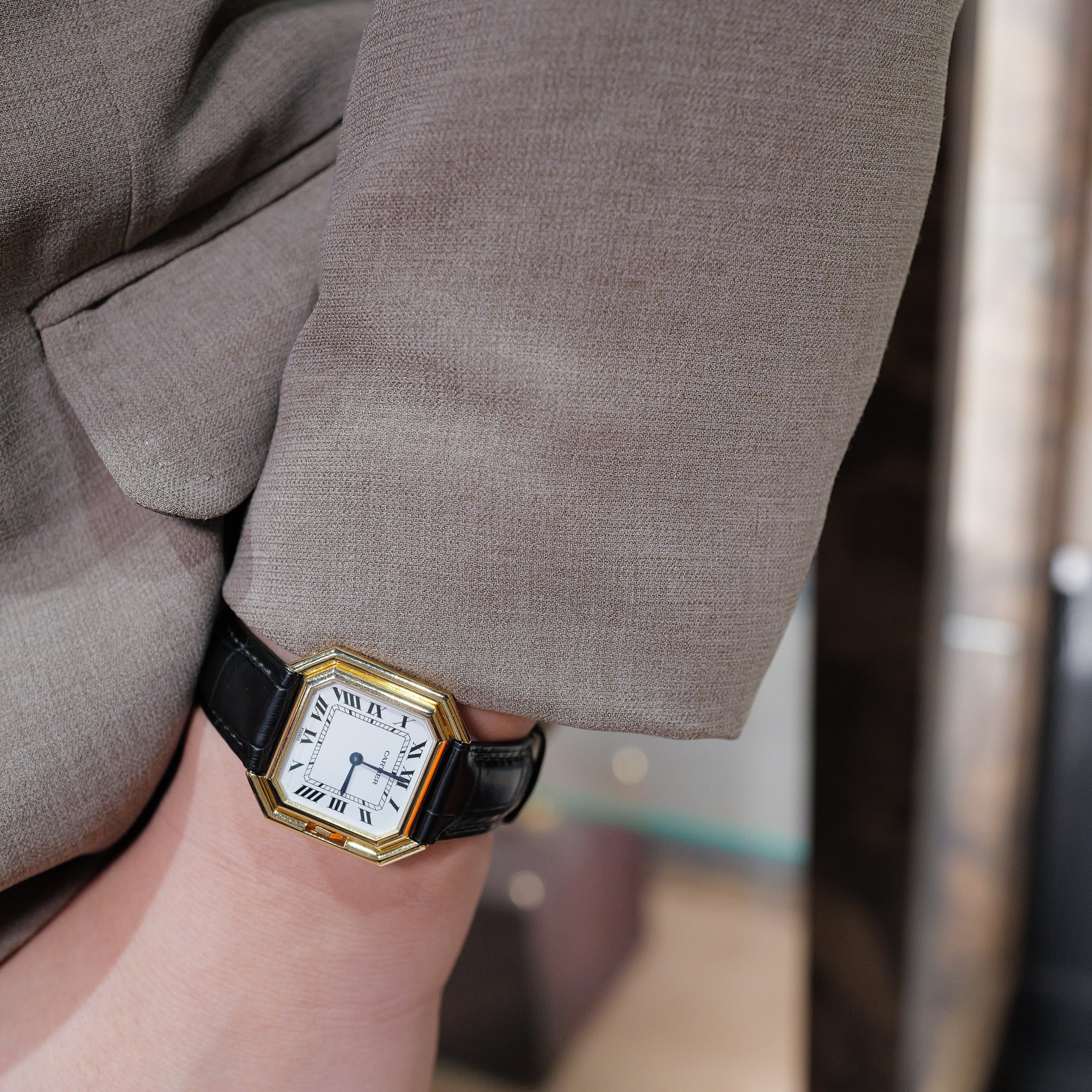 カルティエ サンチュール XL PARISダイアル 自動巻き Automatic ref.17001 AT