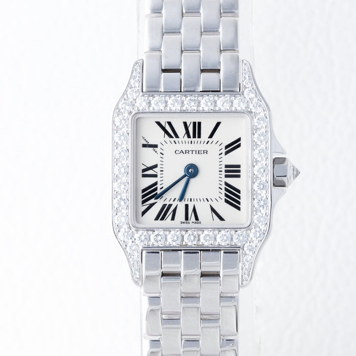 Cartier / Santos Demoiselle / SM / Quartz / White Gold / サントスドゥモワゼル SM WG 純正ダイヤモンド