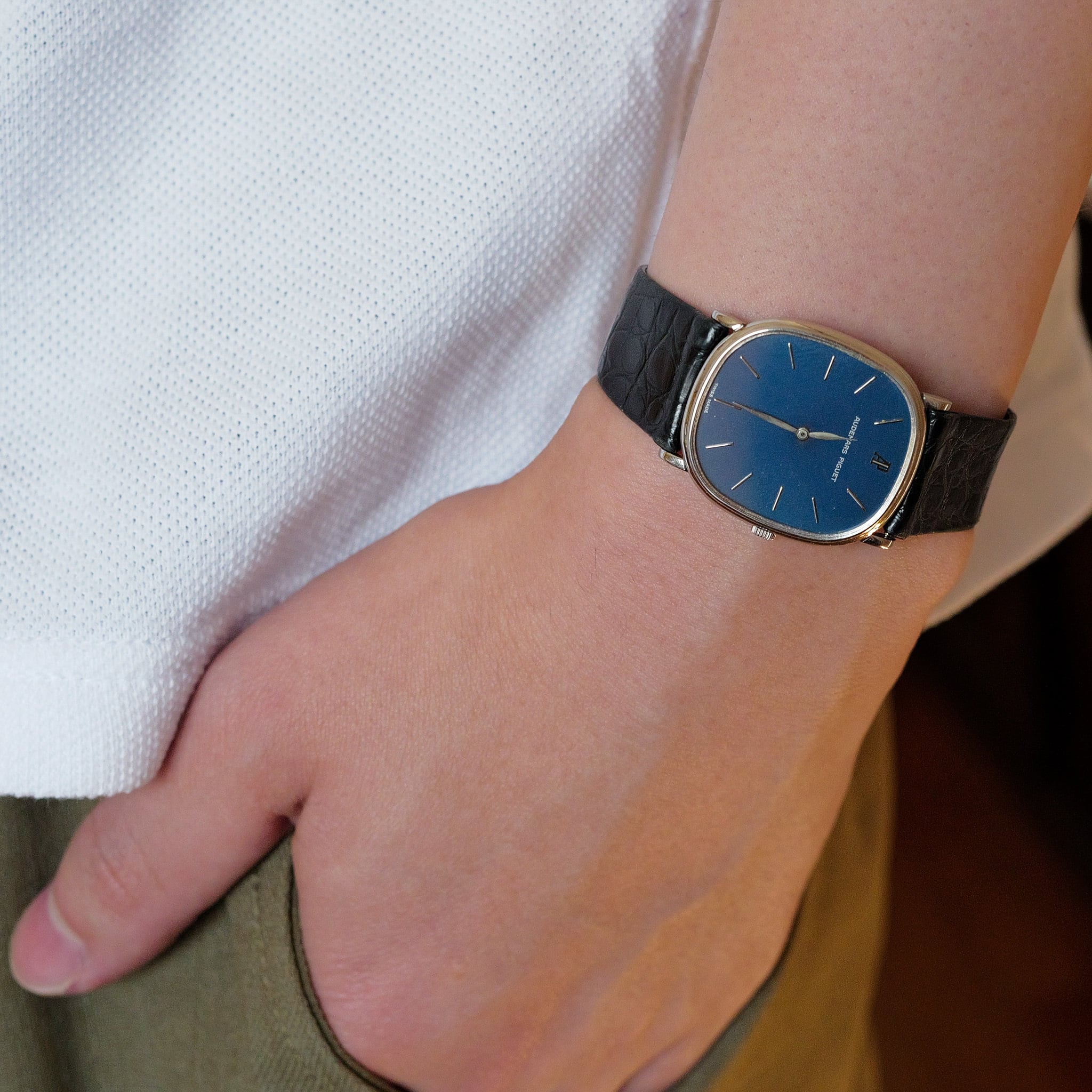 オーデマピゲ エリプス  PT ブルー文字盤　プラチナ 手巻き audemars piguet