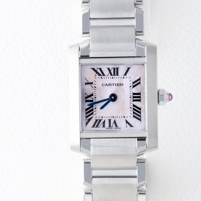 Cartier / Tank Francaise / SM / タンクフランセーズ ピンクシェル文字盤