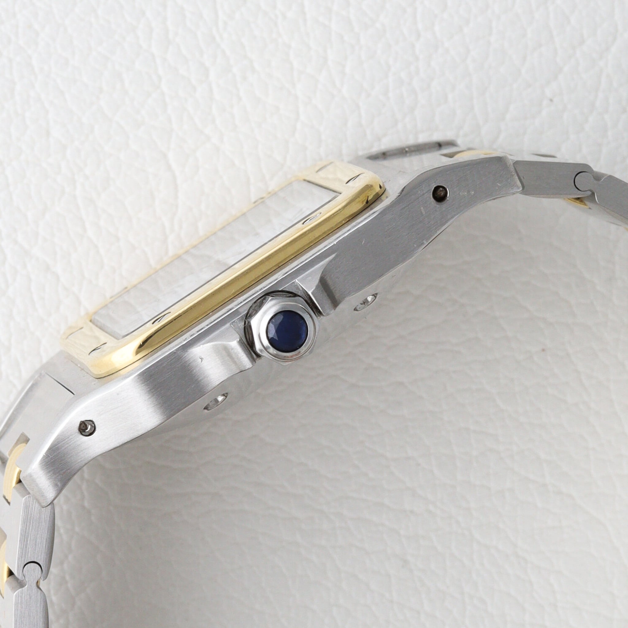 カルティエ サントスガルべ LM ゴドロン コンビ 自動巻き ref.2961 カレ