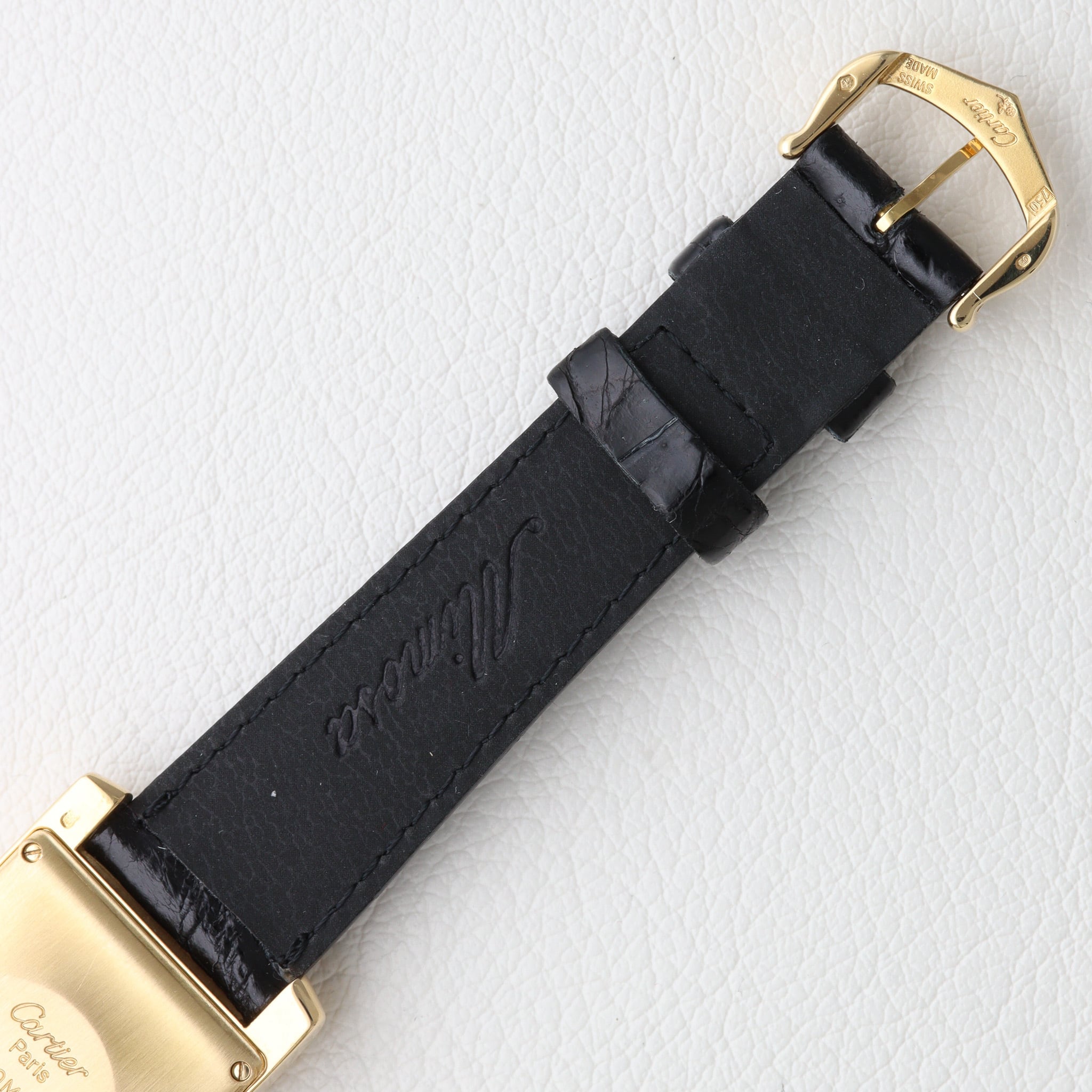 カルティエ タンクアメリカン  自動巻き YG　W2600851