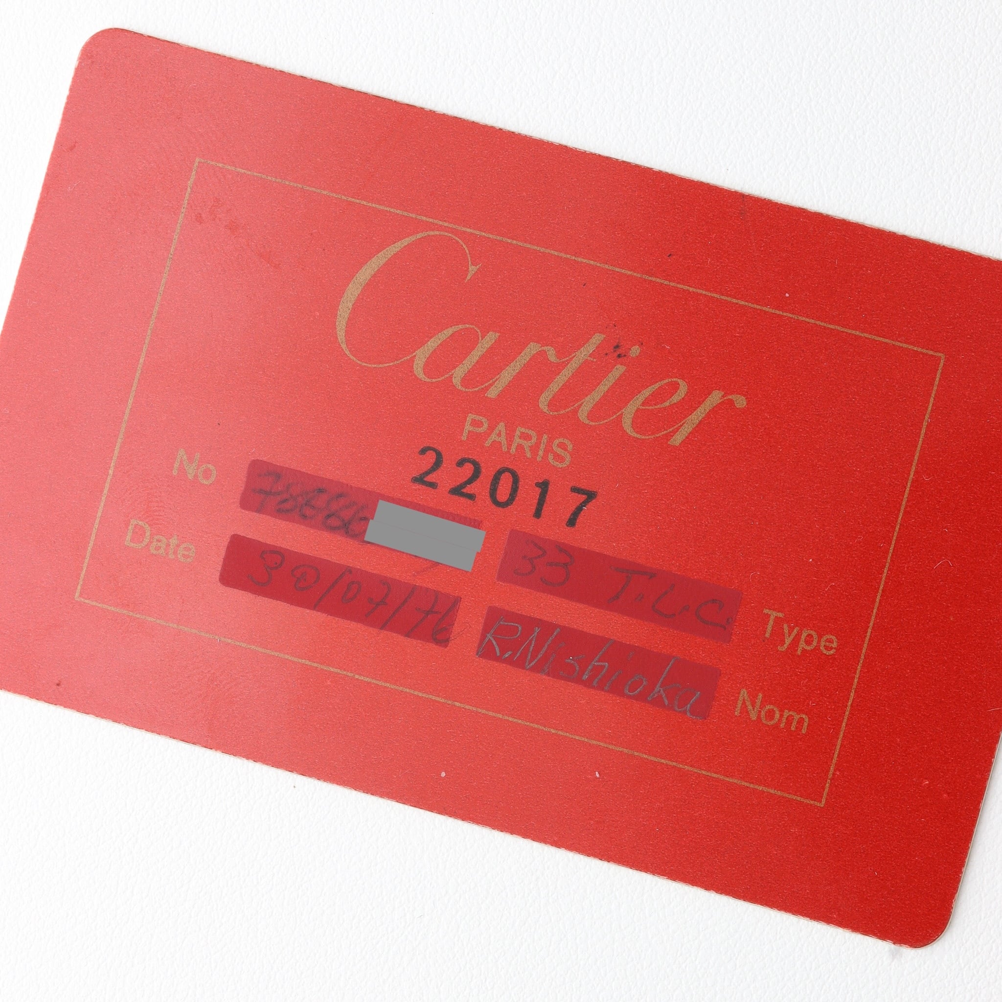 カルティエ タンクルイ LM PARIS文字盤 ref.78086 ノークラック 手巻き 永久保証書付き