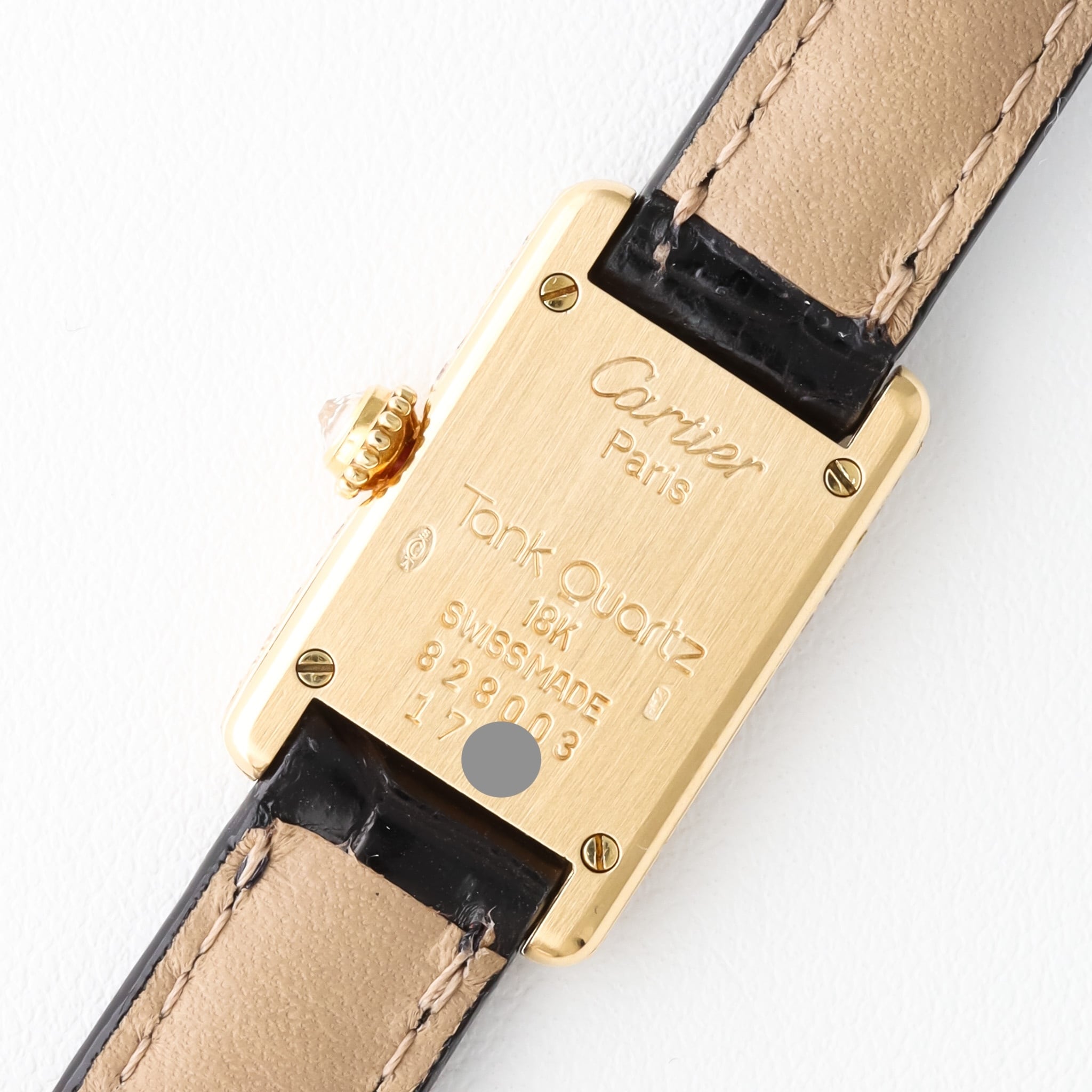 Tank Louis / Mini/ Diamond yellow gold / strap タンクルイ ミニ ダイヤ