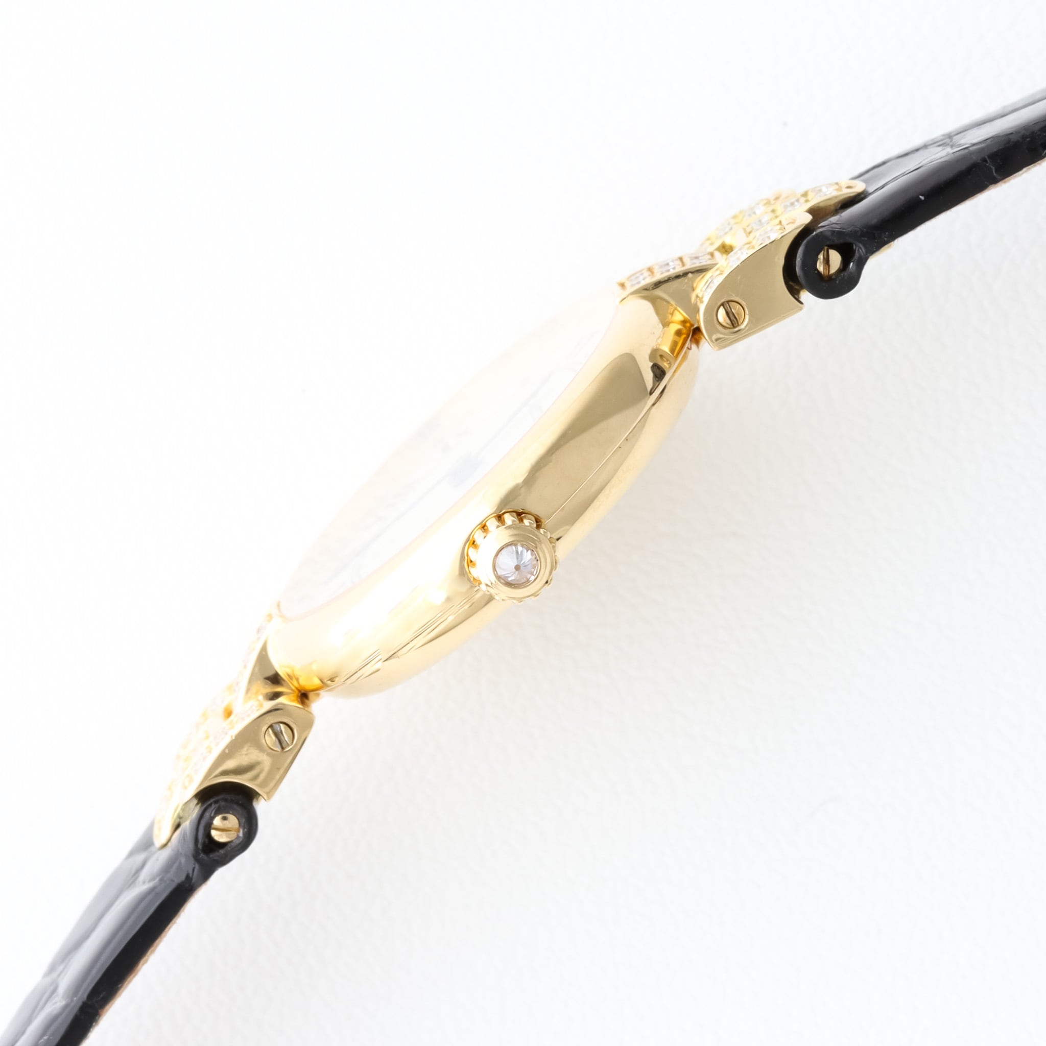 カルティエ ヴァンドーム SM 金無垢　ラグダイヤ  レザー