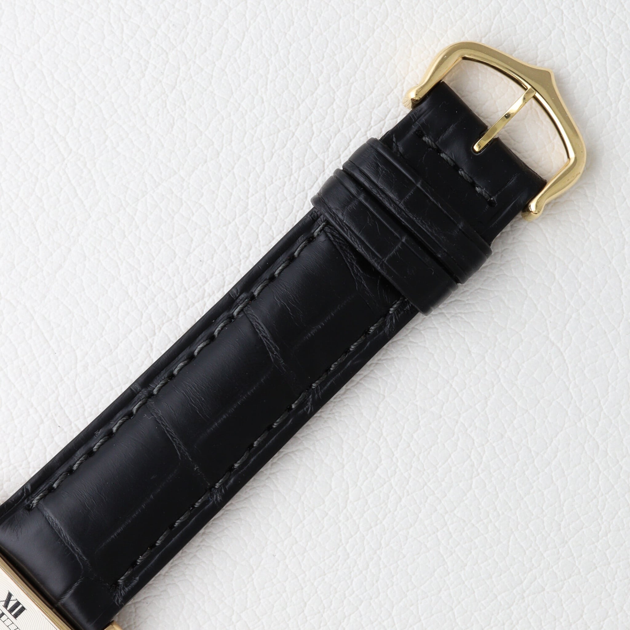 カルティエ タンクルイ LM エクストラフラット Swiss ギョーシェ ref.96065 クラックなし cal.21
