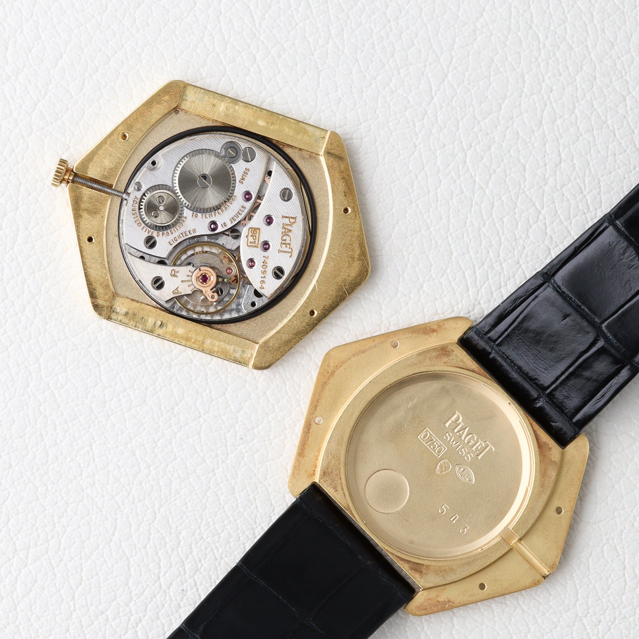 ピアジェ ヘキサゴナル プロトコール バーク 手巻き 18kYGゴールド piaget